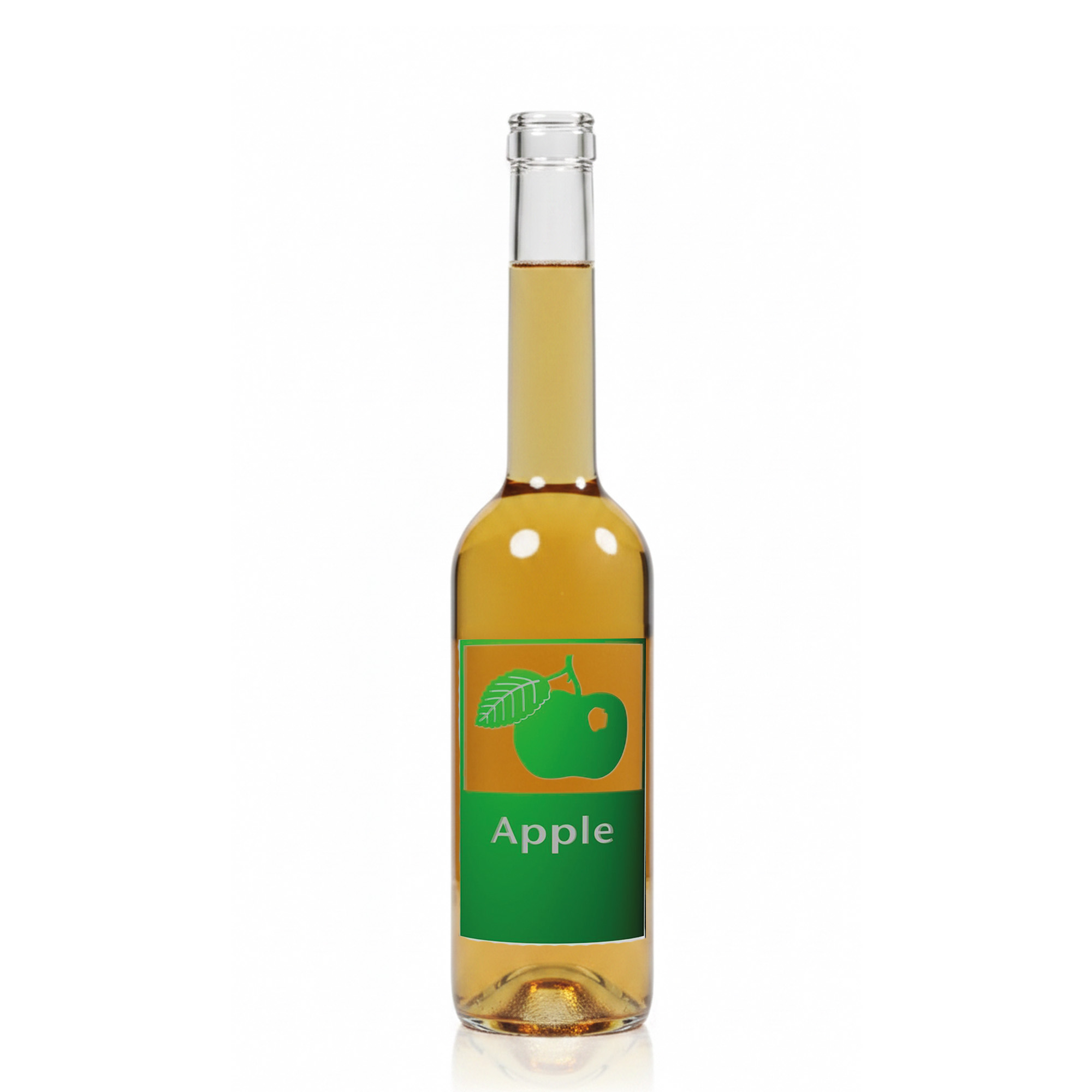 Garrafa de vidro de 500 ml 'Opera', motivo: Maçã, bocal: cortiça Garrafa de vidro de 500 ml 'Opera', motivo: Maçã, bocal: cortiça