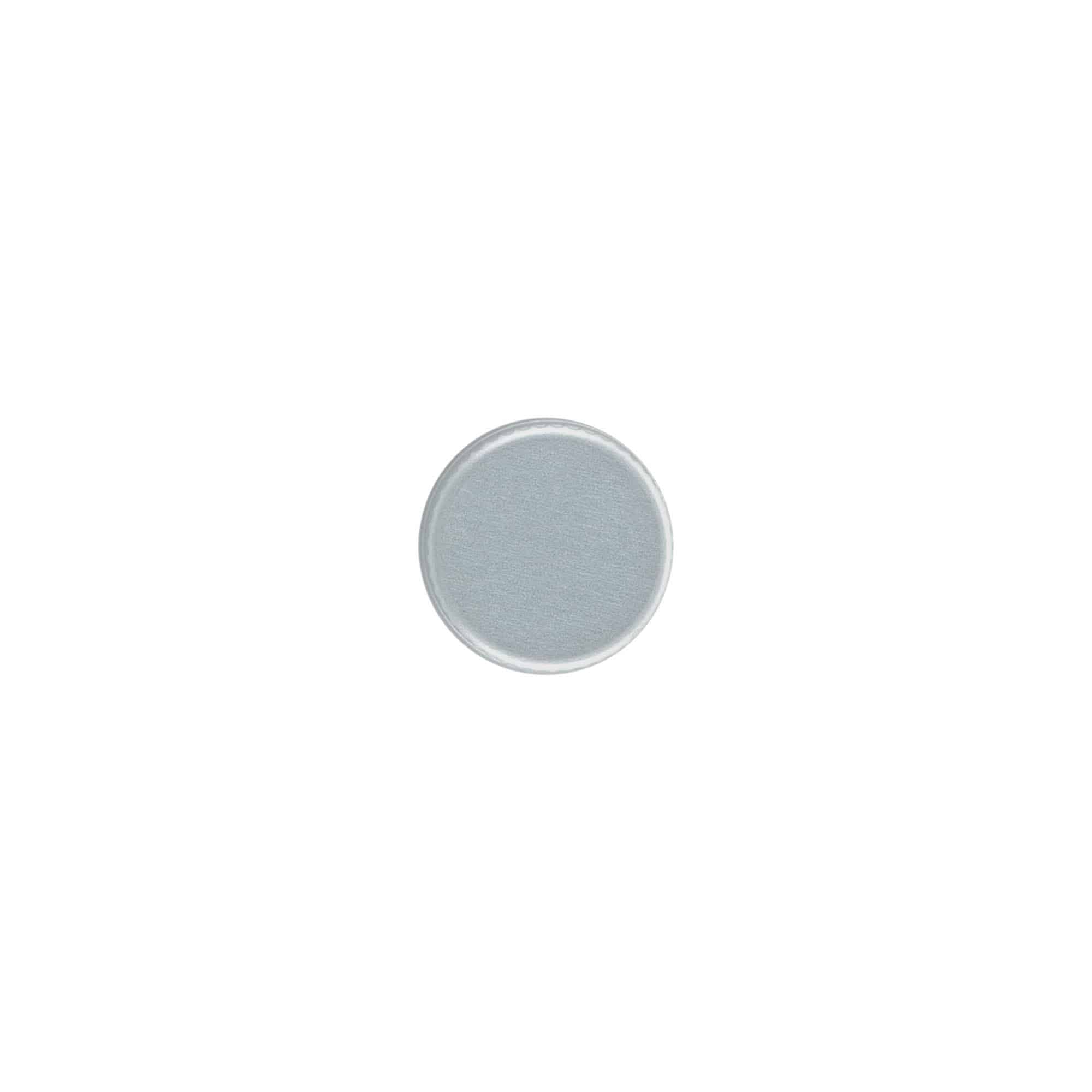 Tampa de rosca, metal, prateado, para bocal: PP 18