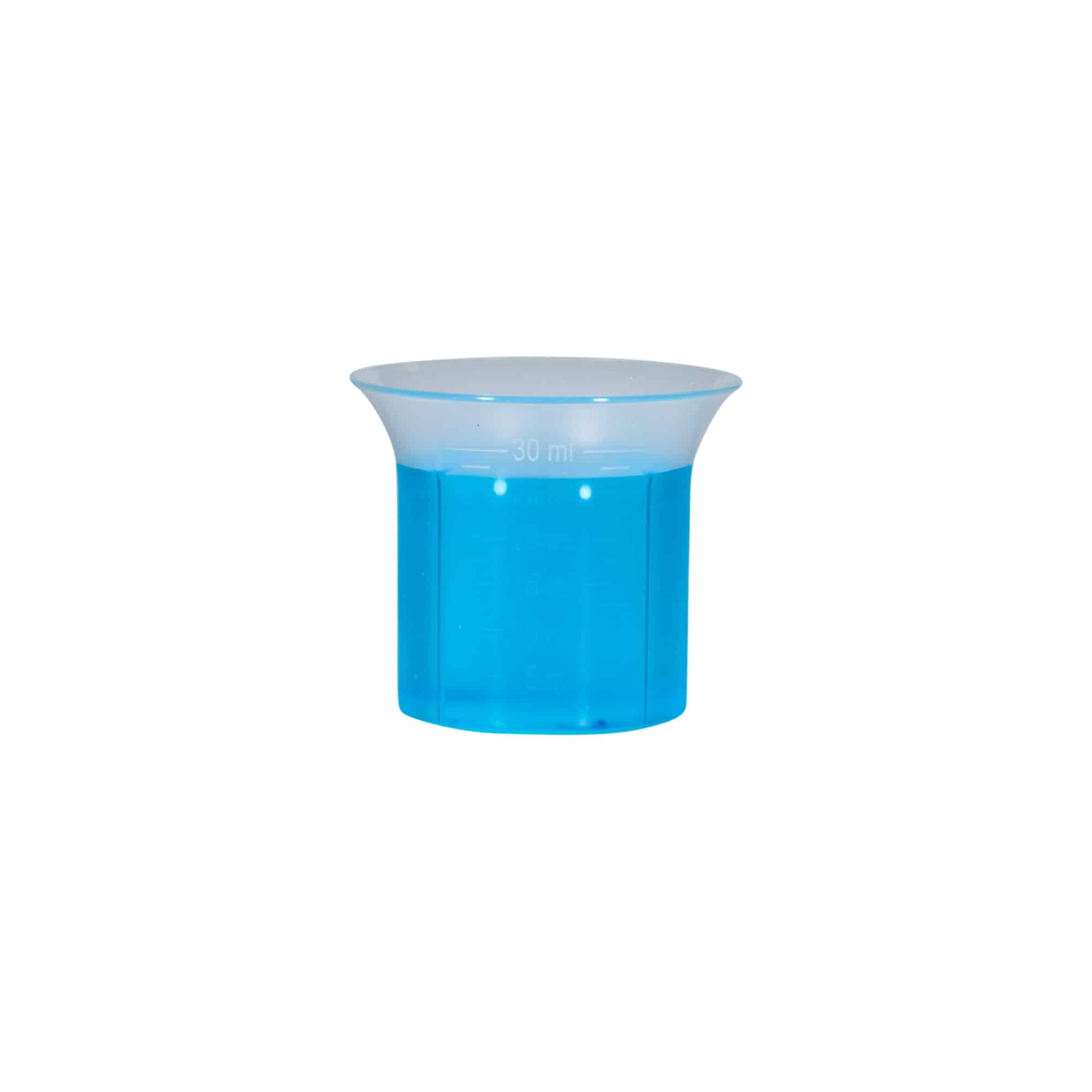 Copo medidor 5-30 ml, plástico PP