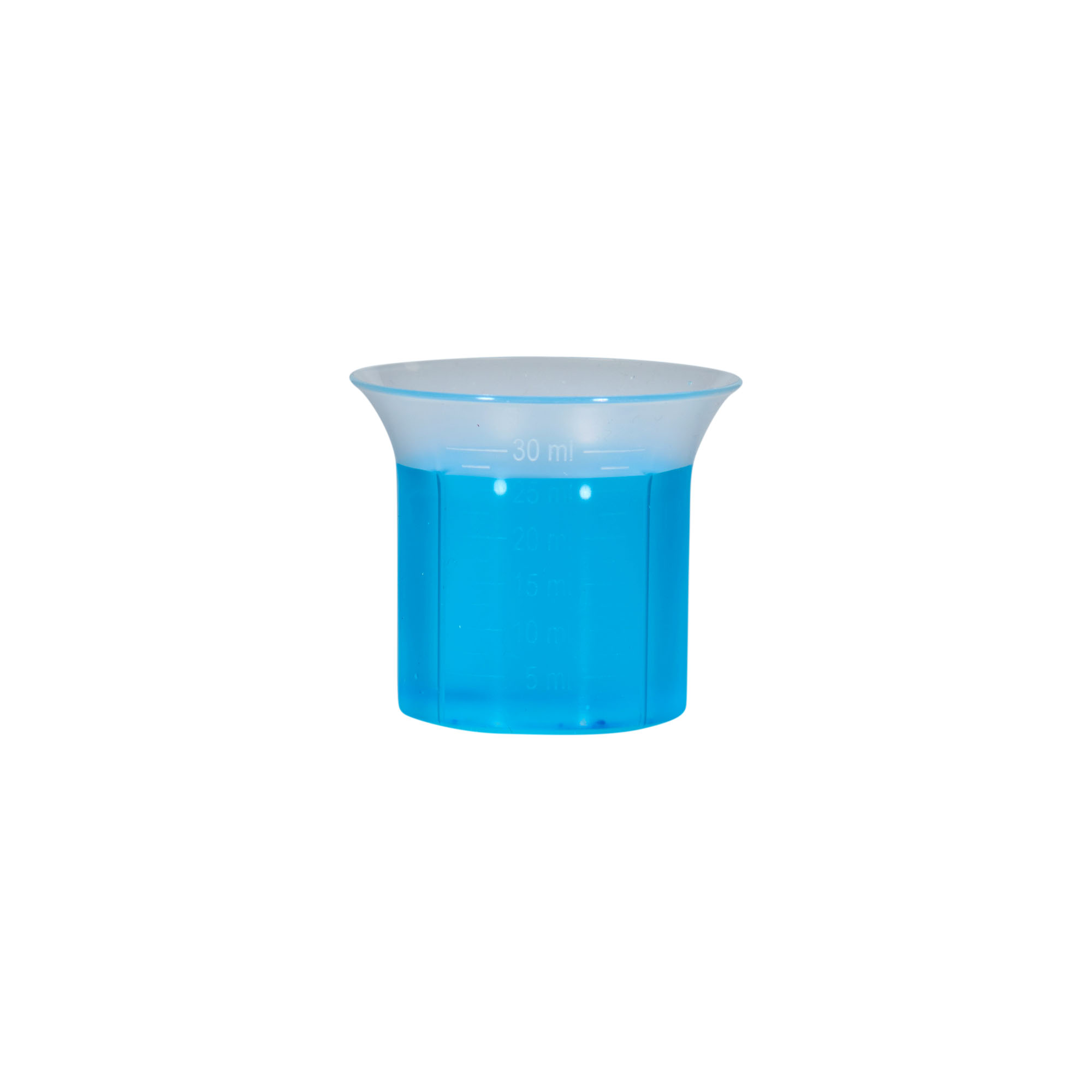 Copo medidor 5-30 ml, plástico PP Copo medidor 5-30 ml, plástico PP