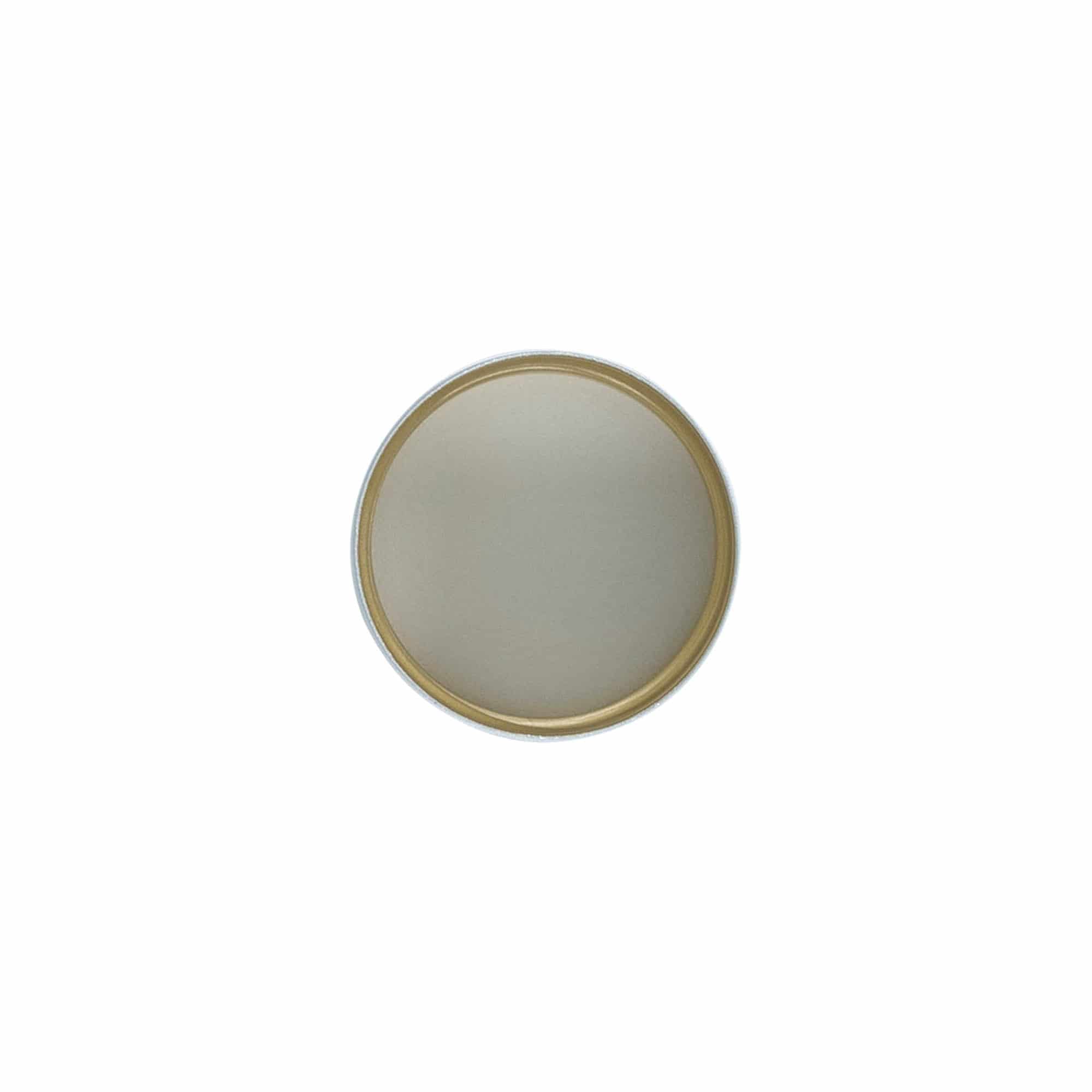 Tampa de rosca, metal, prata, para bocal: PP 31,5