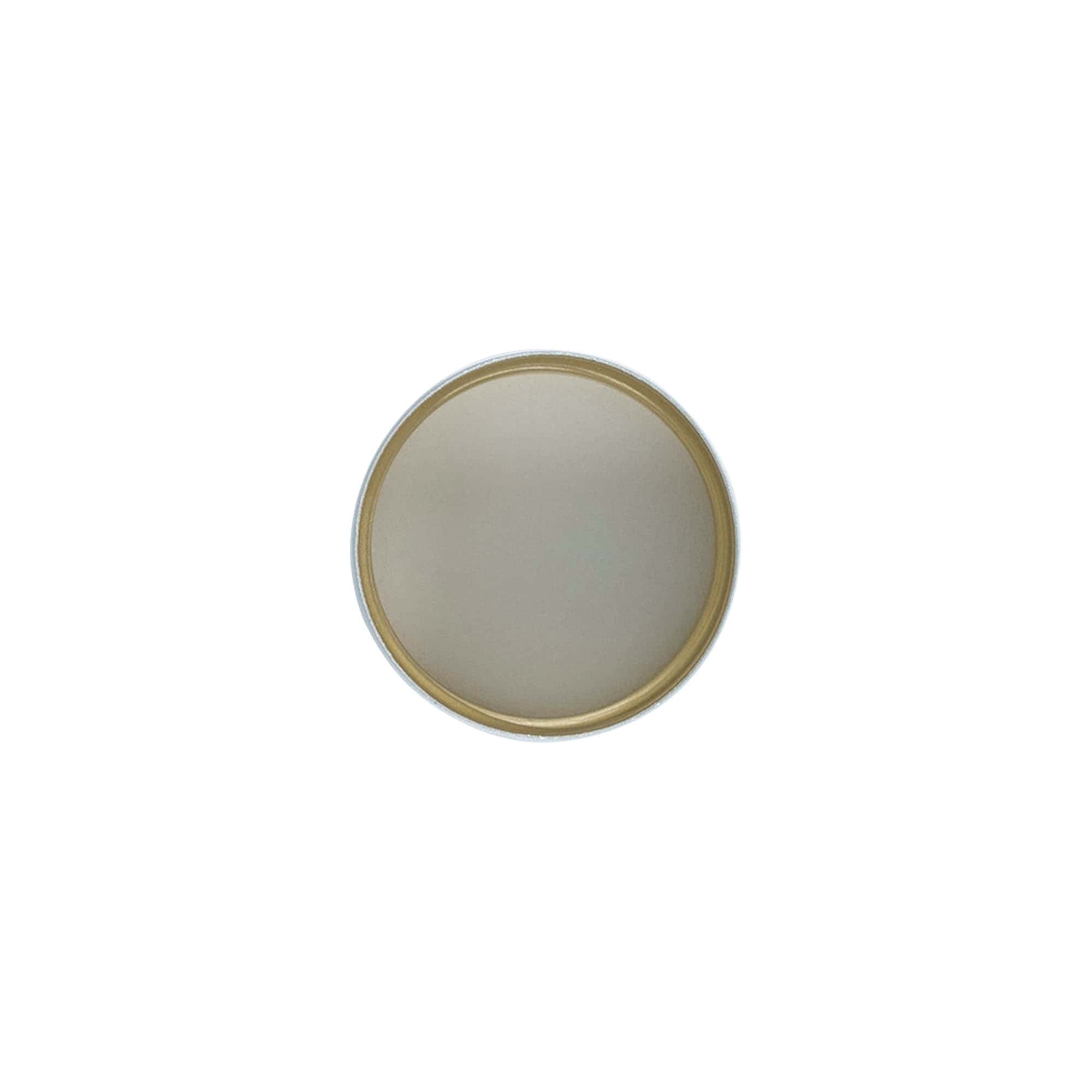 Tampa de rosca, metal, prata, para bocal: PP 31,5