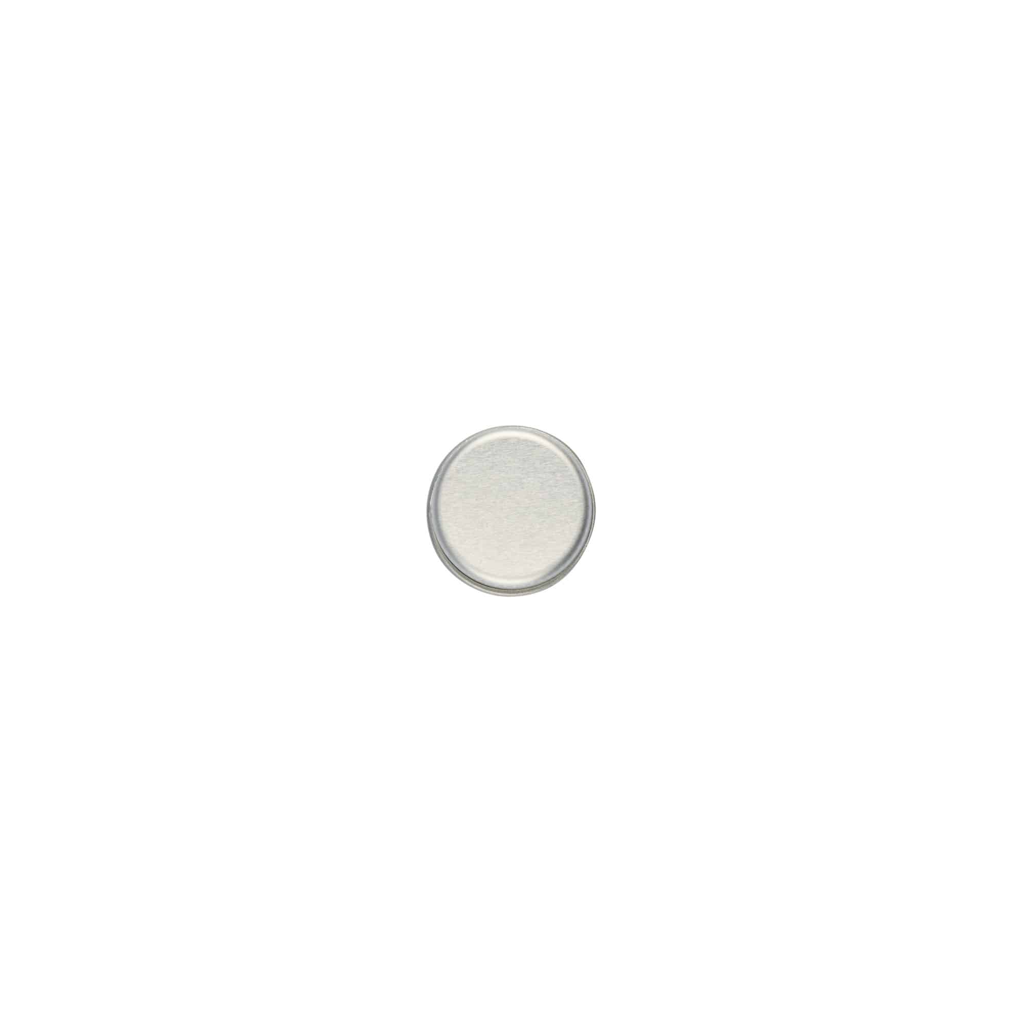 Tampa de rosca, metal, prateada, para bocal: 20/410