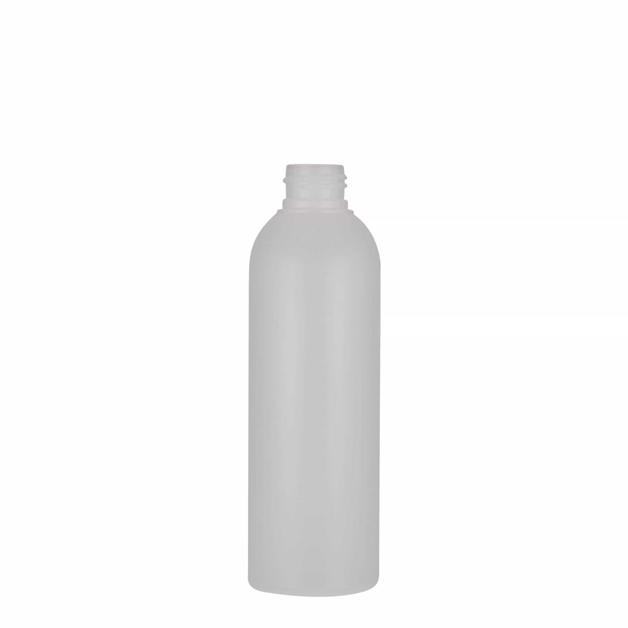 Frasco de plástico de 200 ml 'Tuffy', HDPE, natural, boca: 24/410