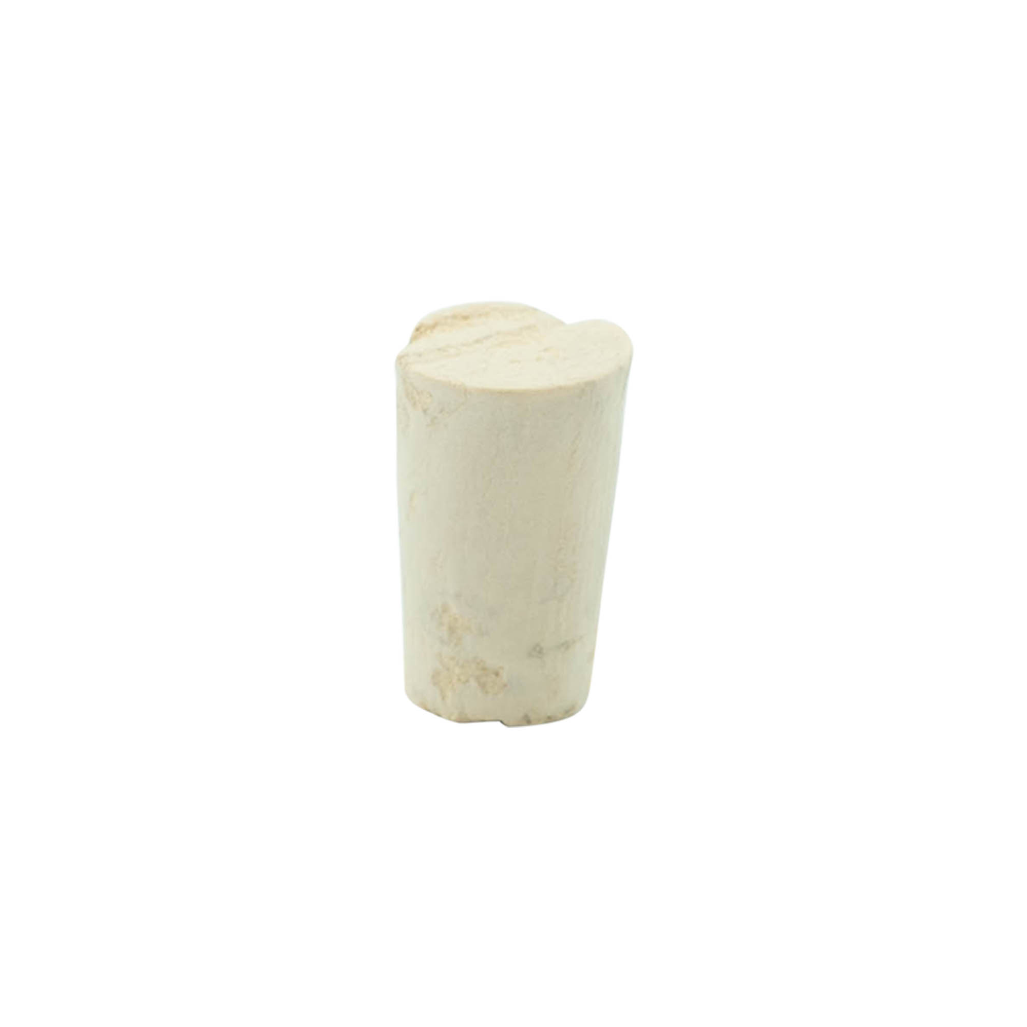 Rolha cónica 11-14 x 22, cortiça natural, branqueada, para boca: cortiça