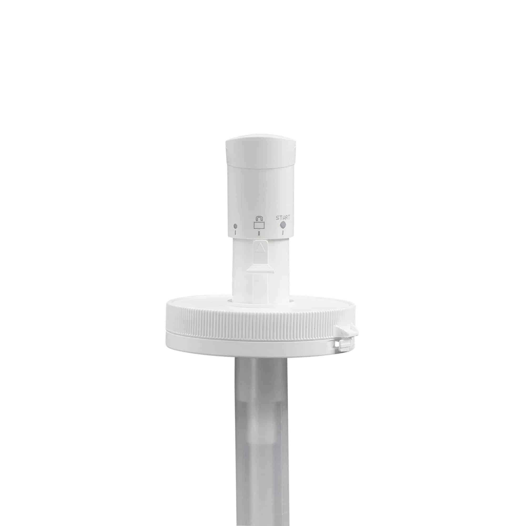 Bomba doseadora para 655 ml 'Securibox', plástico PE, branco, para bocal: tampa de rosca