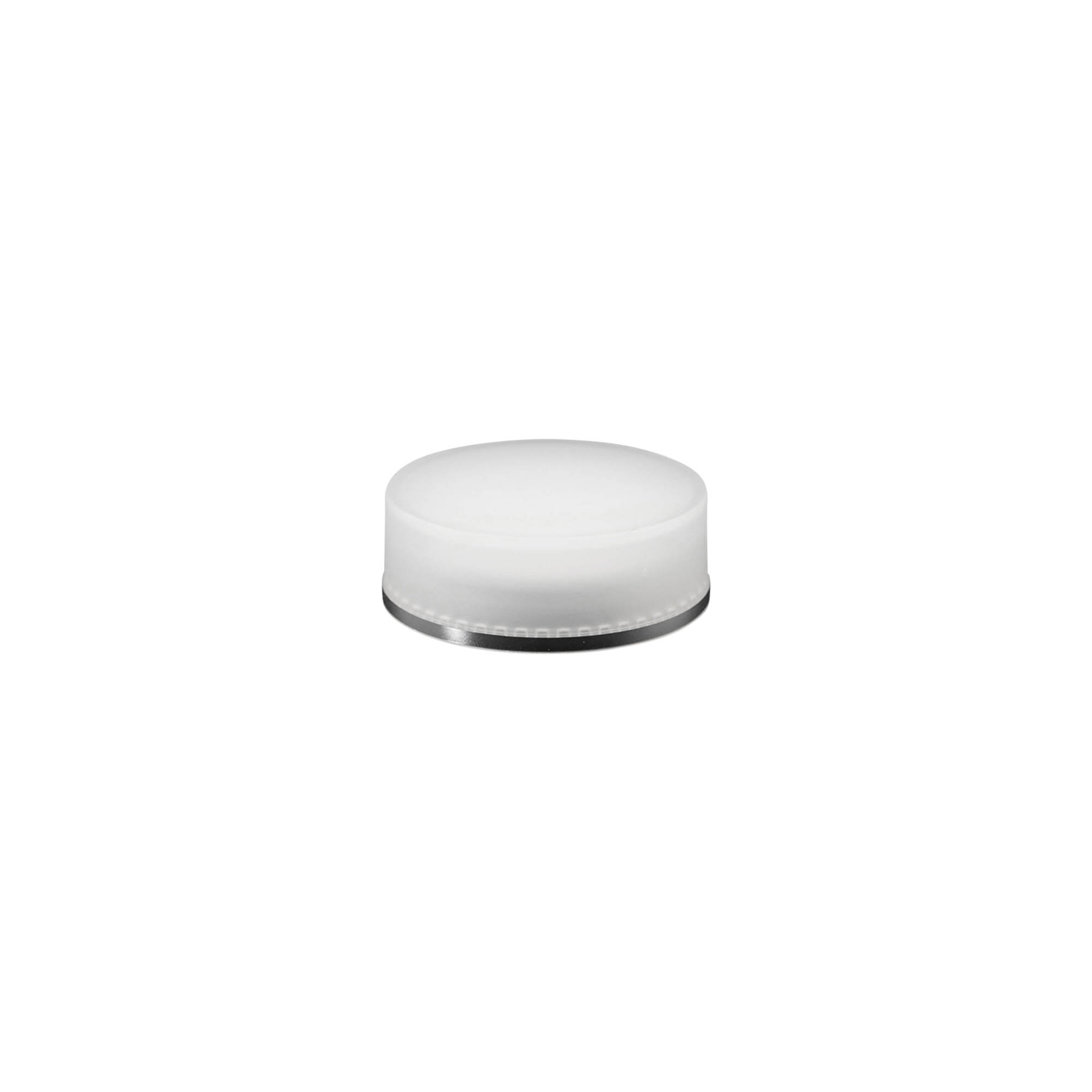 Tampa de rosca 'Clear/Platin Edition', plástico PP, branco, para bocal: 45/2P