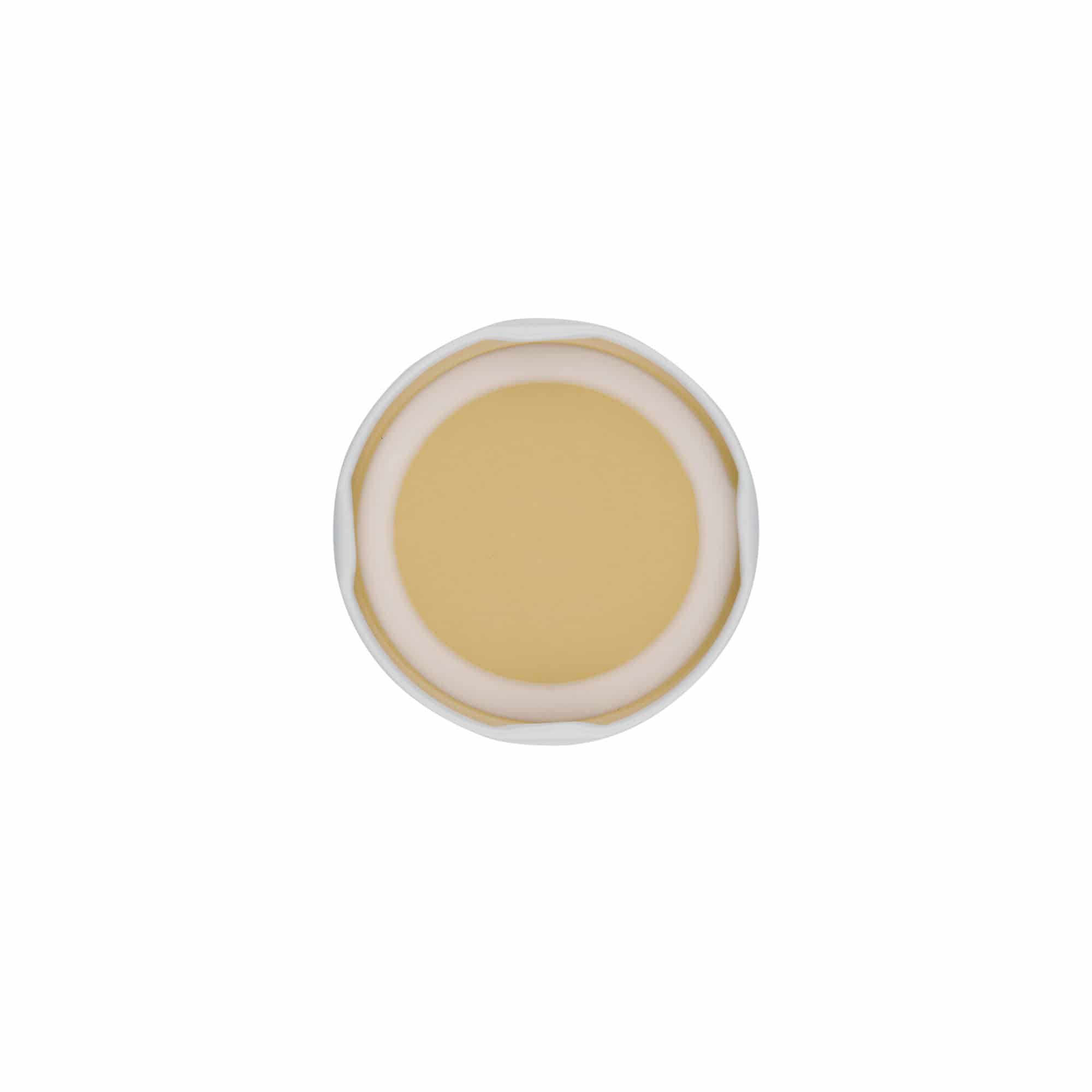 Tampa Twist-Off, folha de flandres, branco, para boca: TO 58