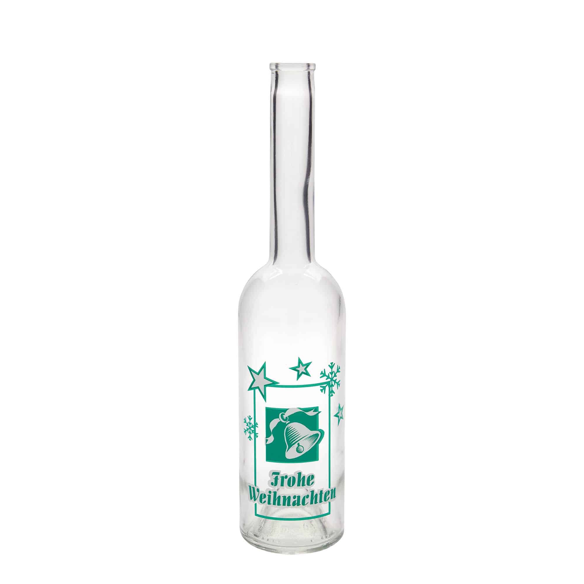 500 ml Garrafa de vidro 'Opera', Motivo: Feliz Natal, boca: Cortiça 500 ml Garrafa de vidro 'Opera', Motivo: Feliz Natal, boca: Cortiça