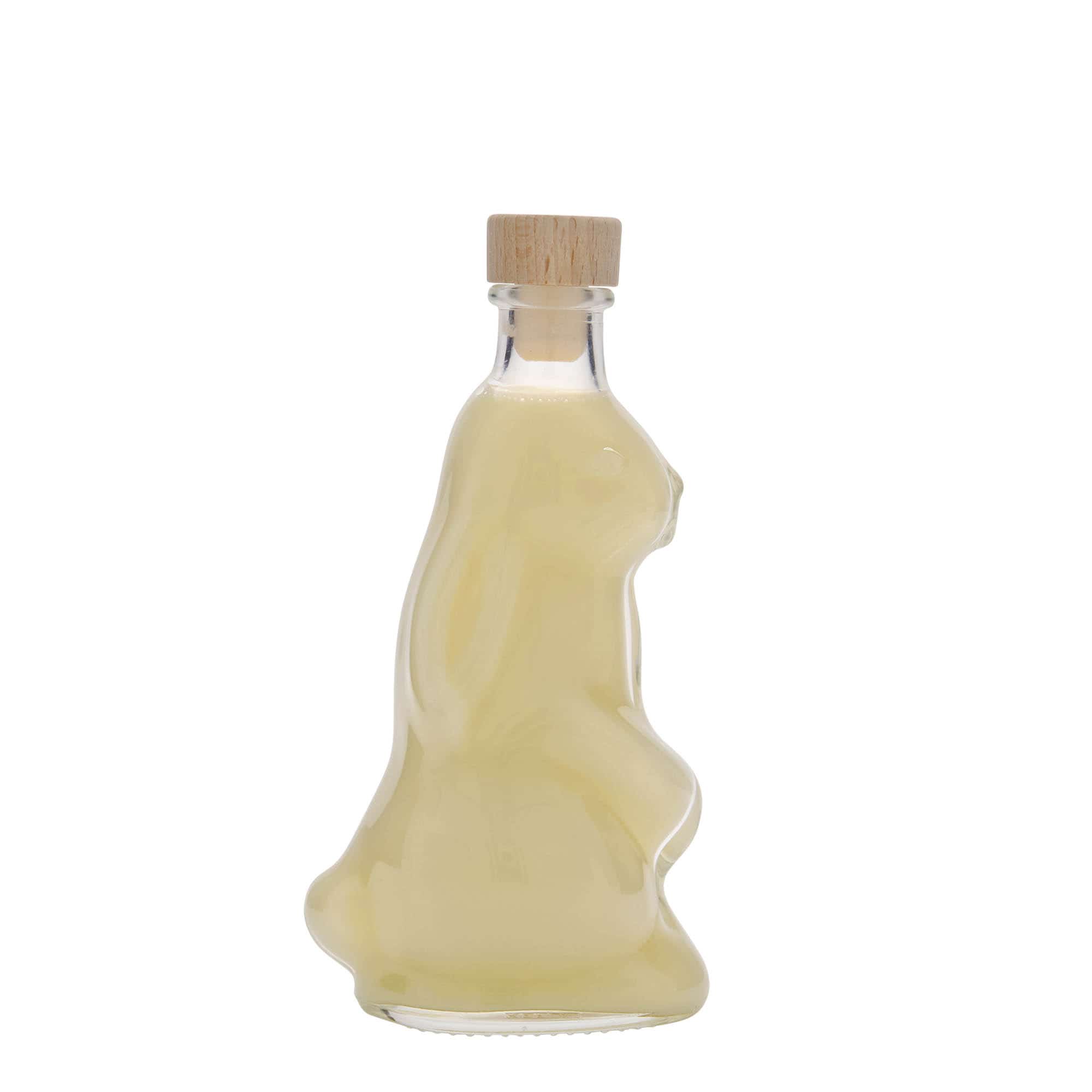 200 ml Garrafa de vidro 'Coelho', boca: Cortiça