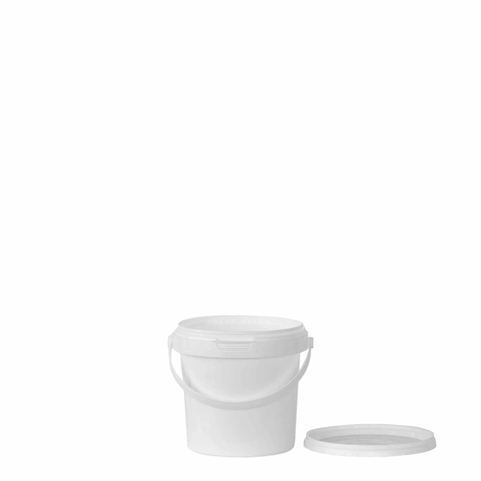 Balde de 0,6 l, plástico PP, branco