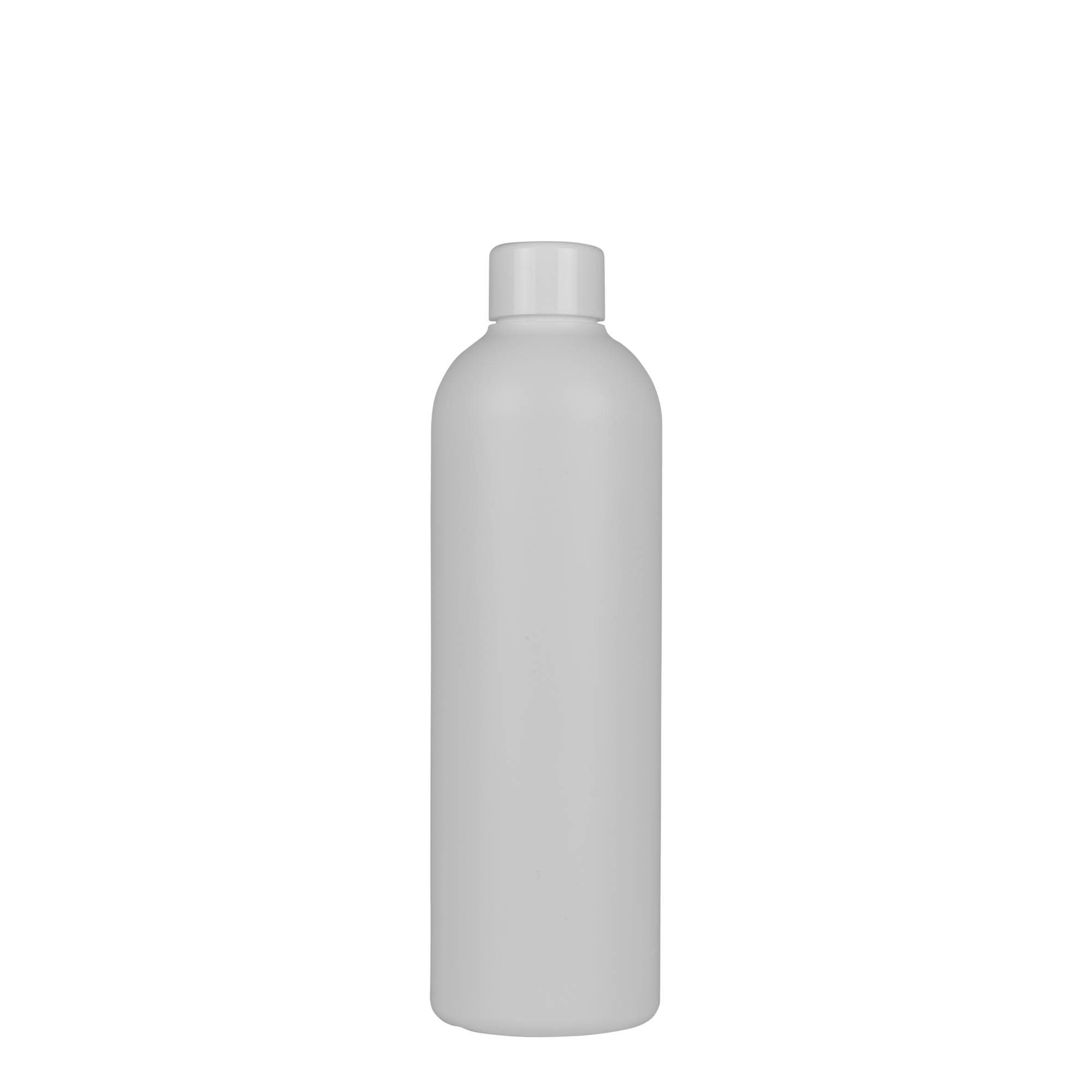 Frasco de plástico de 300 ml 'Tuffy', HDPE, branco, boca: 24/410
