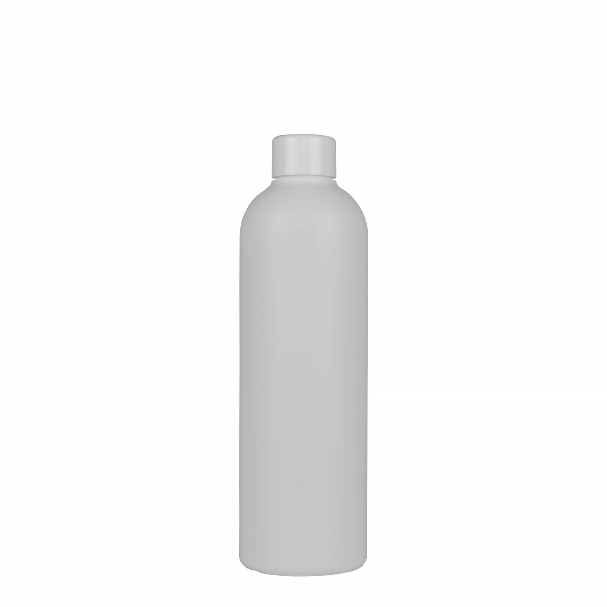Frasco de plástico de 300 ml 'Tuffy', HDPE, branco, boca: 24/410