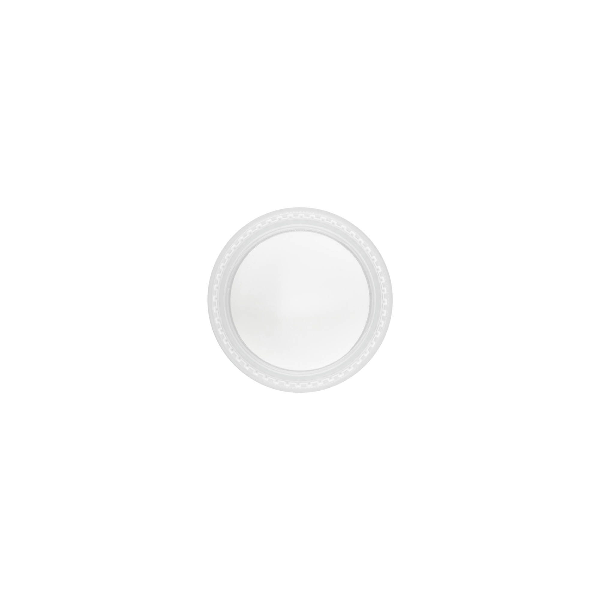 Tampa de rosca 'Clear/Platin Edition', plástico PP, branco, para bocal: 45/2P