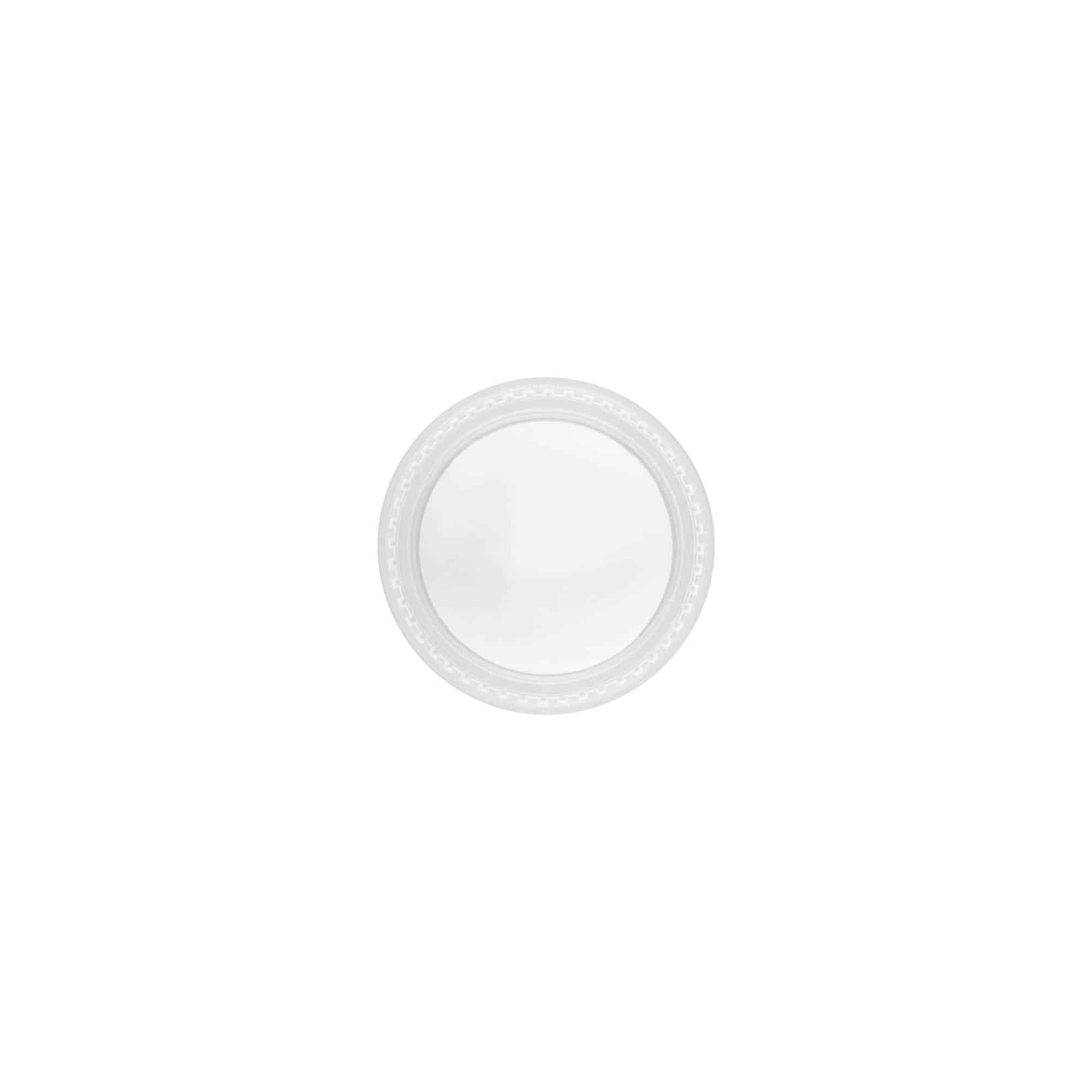 Tampa de rosca 'Clear/Platin Edition', plástico PP, branco, para bocal: 45/2P