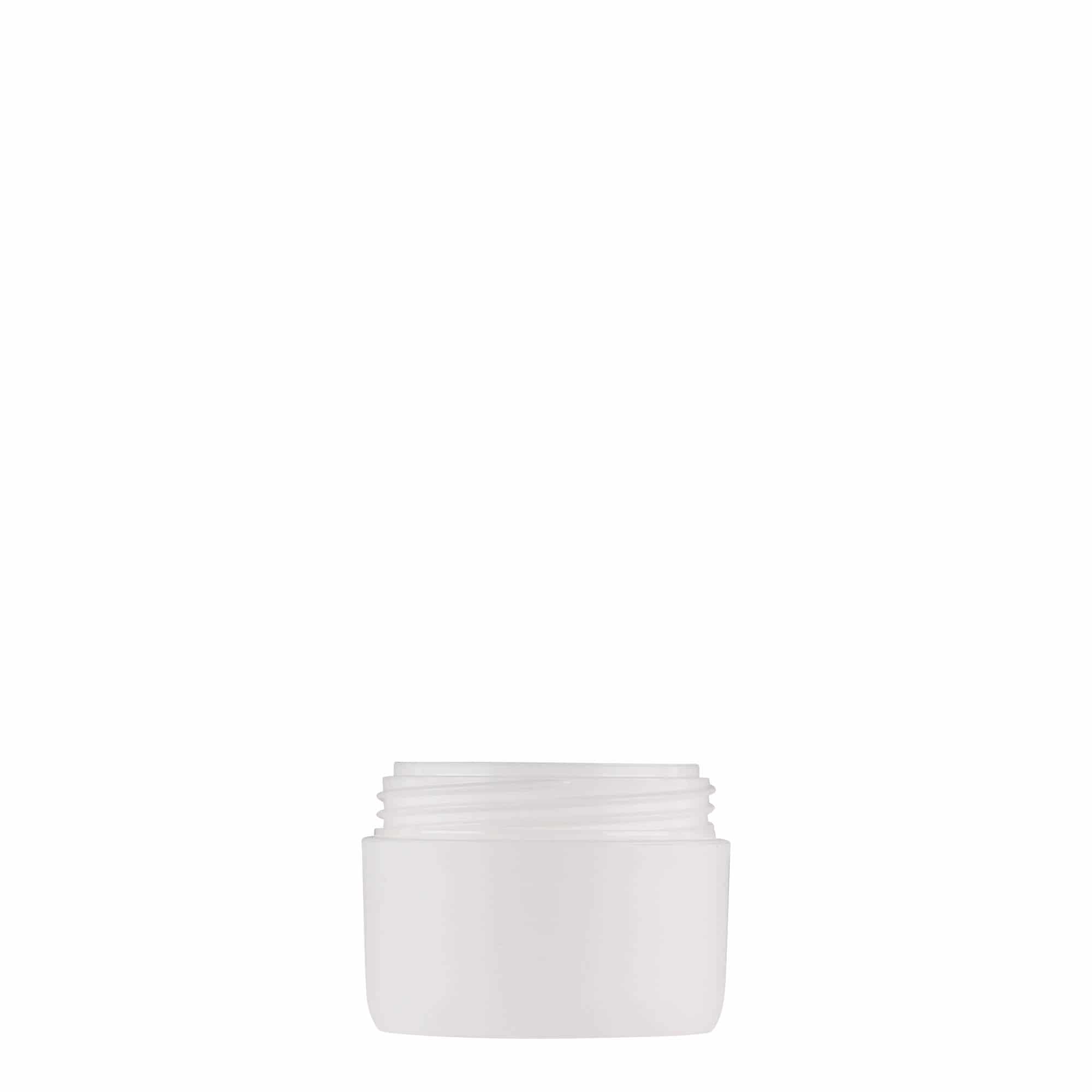 10 ml Boião em plástico 'Antonella', PP, branco, boca: Tampa de rosca 10 ml Boião em plástico 'Antonella', PP, branco, boca: Tampa de rosca