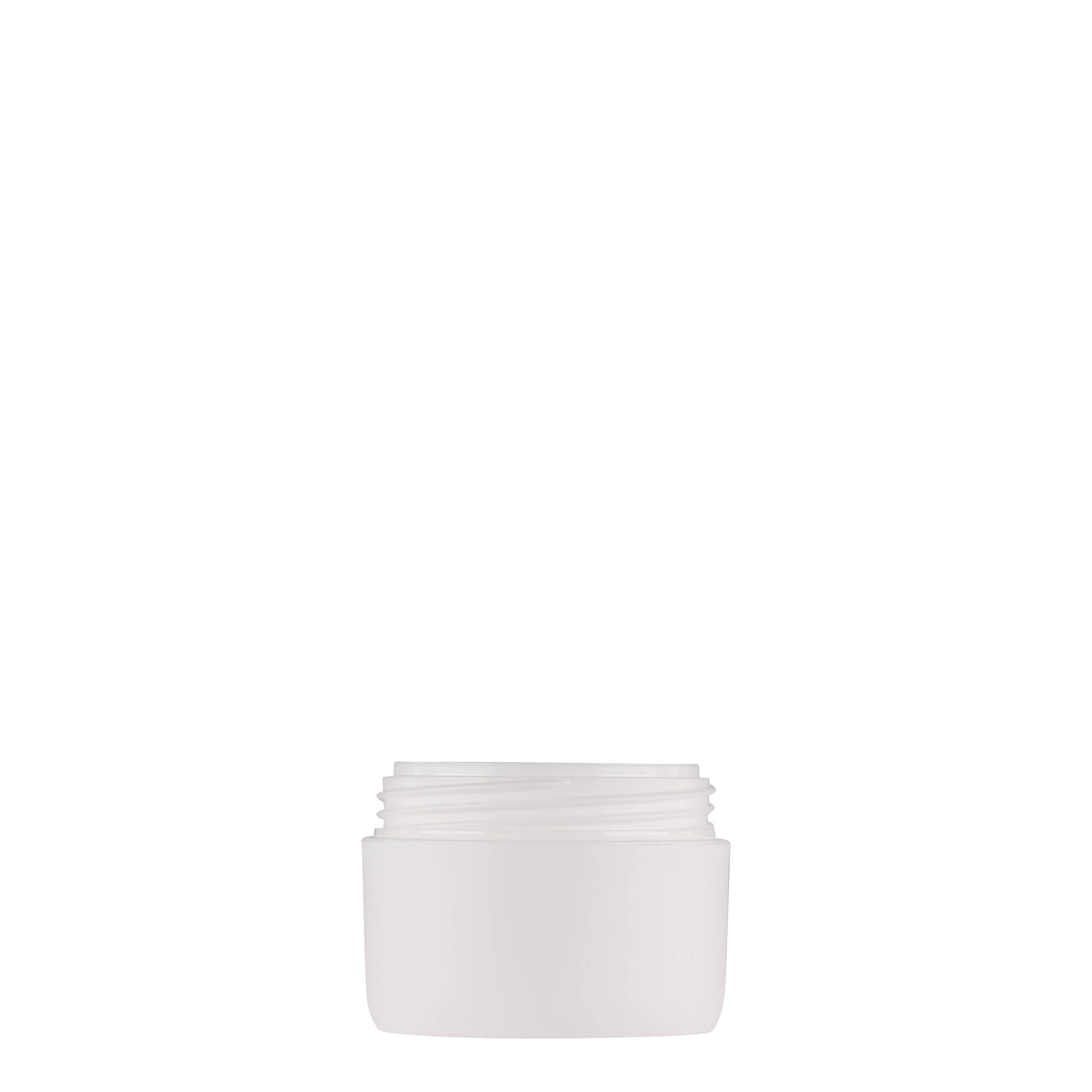 10 ml Boião em plástico 'Antonella', PP, branco, boca: Tampa de rosca 10 ml Boião em plástico 'Antonella', PP, branco, boca: Tampa de rosca