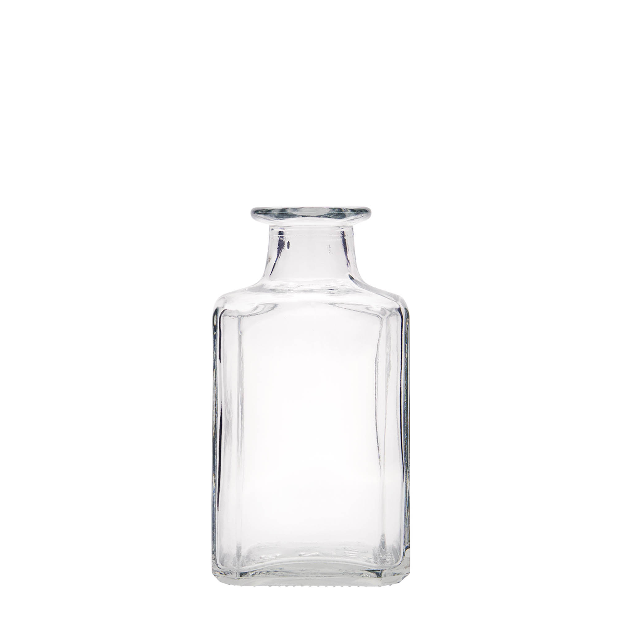 Garrafa de vidro de 250 ml 'Torben', quadrada, boca: rolha Garrafa de vidro de 250 ml 'Torben', quadrada, boca: rolha