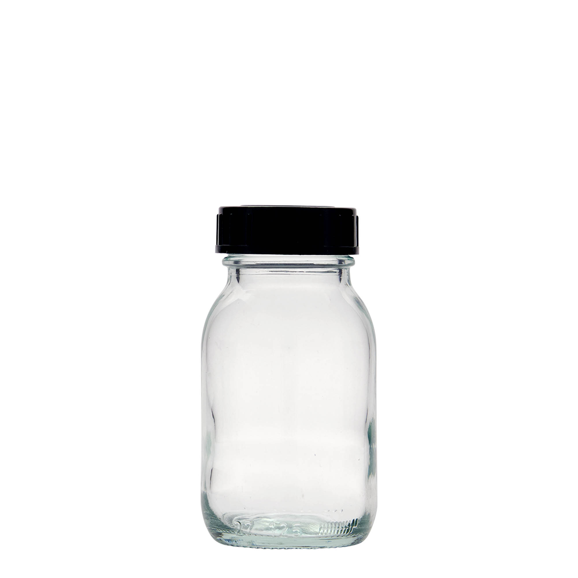 Frasco de boca larga de 125 ml, boca: DIN 40