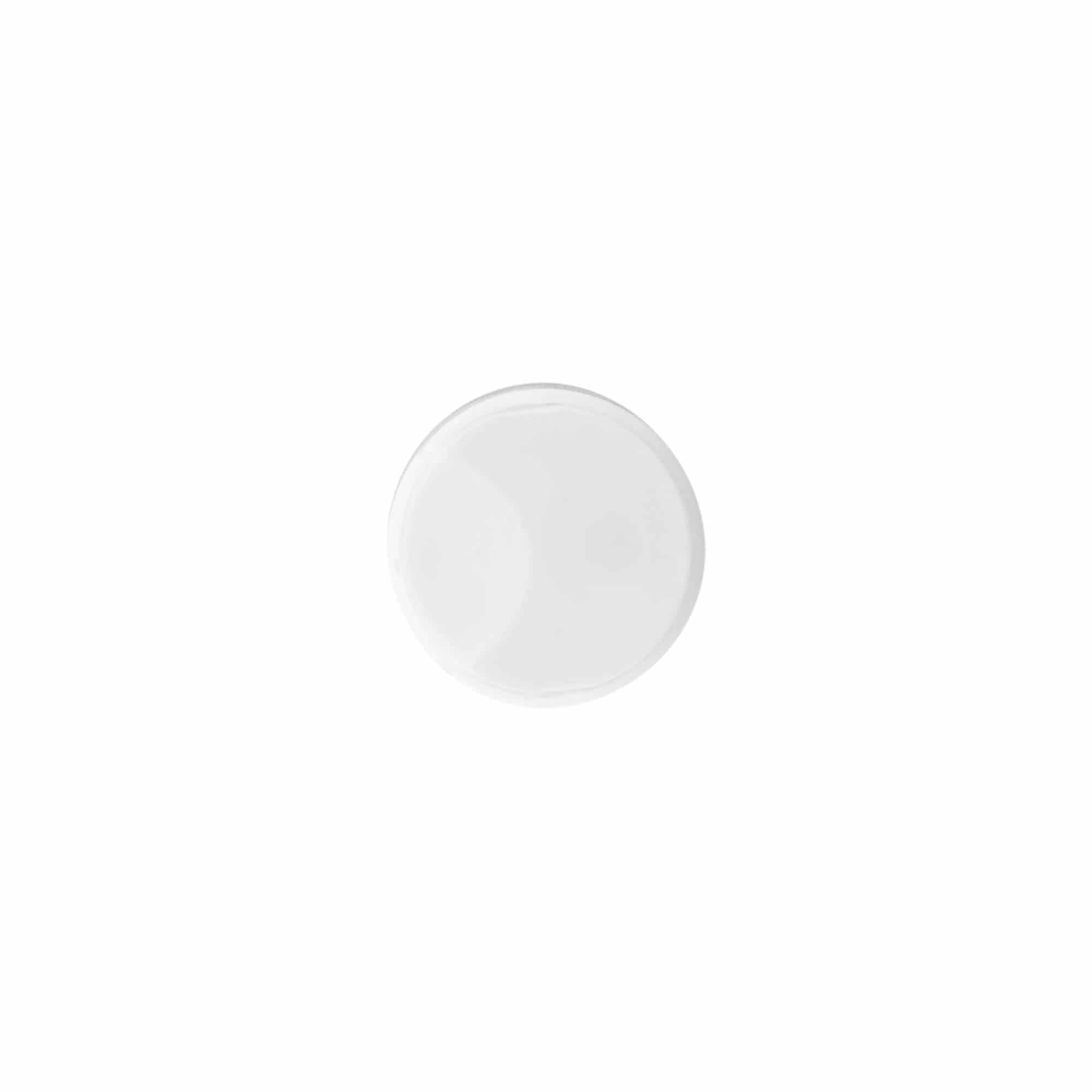 Tampa de rosca Disc Top, plástico PP, branco, para boca: 24/410