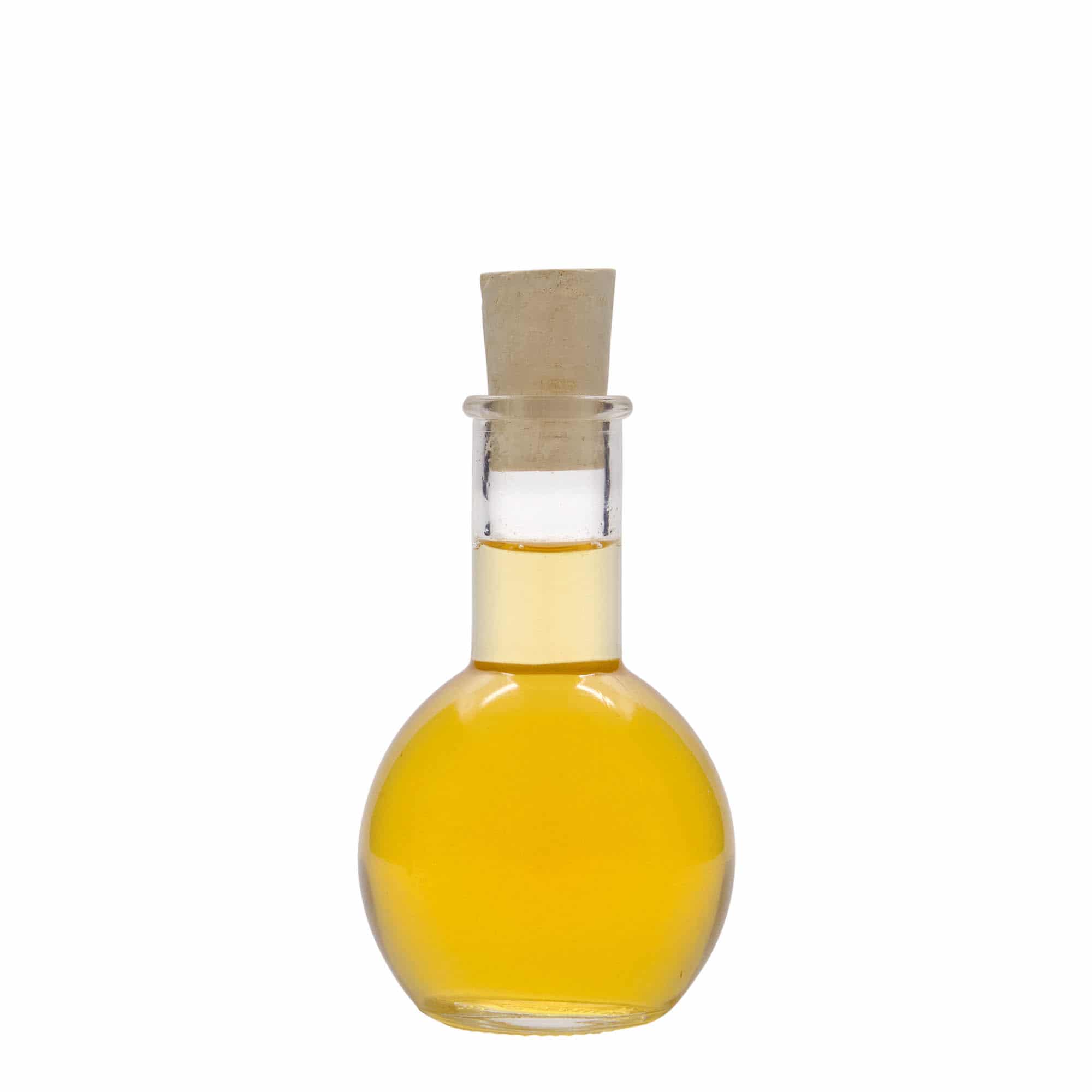 Frasco de vidro de 100 ml 'Tulipano', boca: cortiça