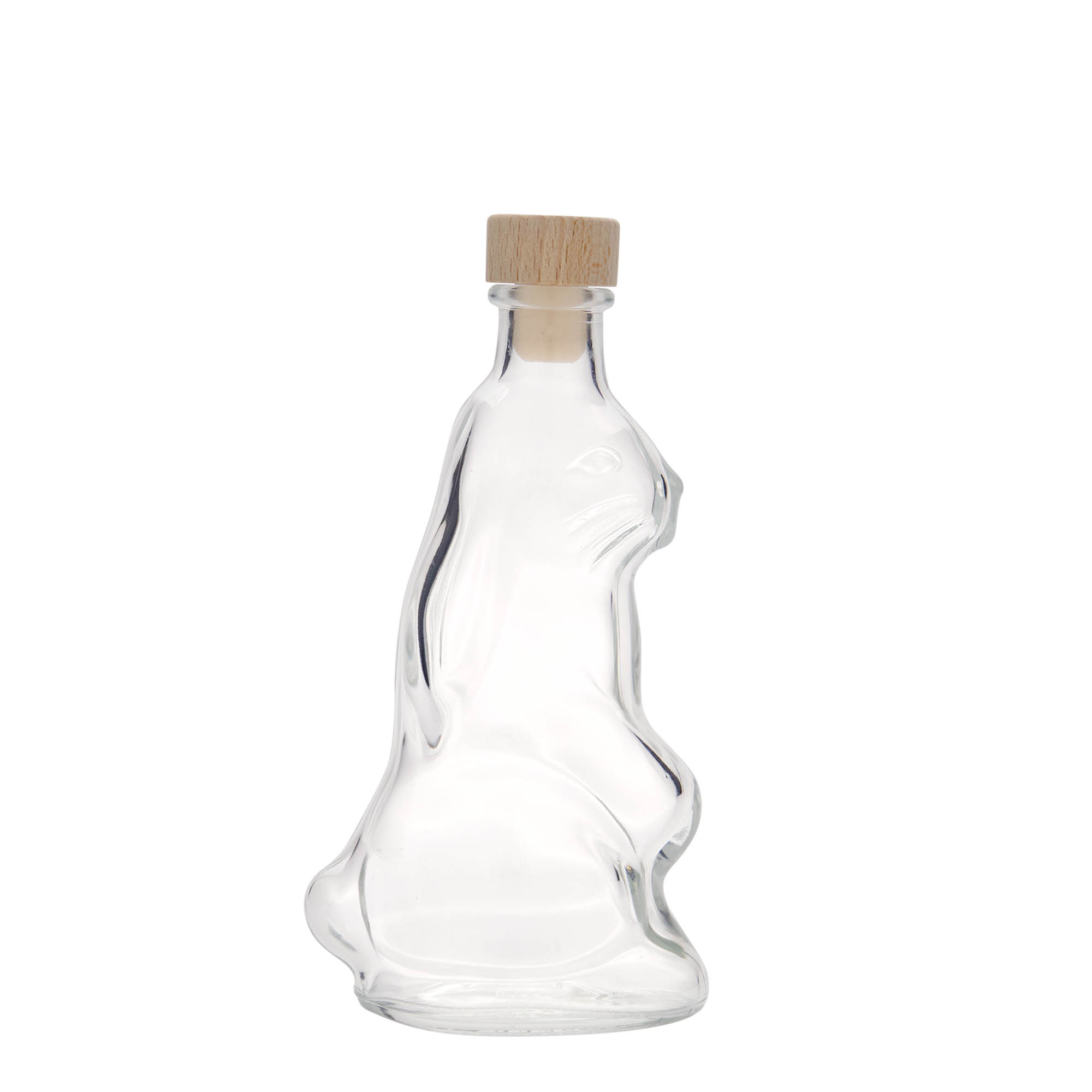 Garrafa de vidro de 200 ml 'Coelho', boca: cortiça Garrafa de vidro de 200 ml 'Coelho', boca: cortiça