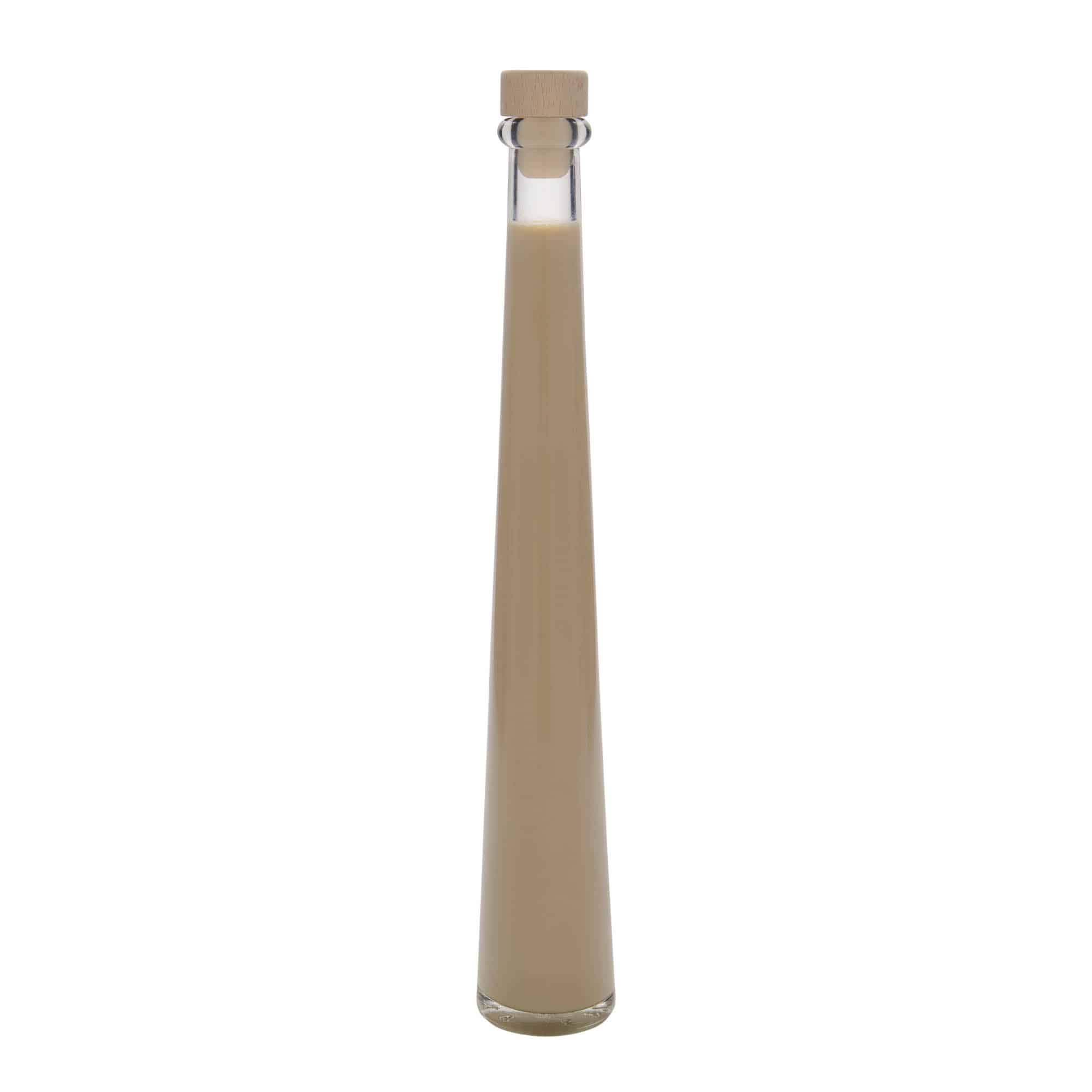 200 ml Garrafa de vidro 'Dama Rondo', boca: Cortiça