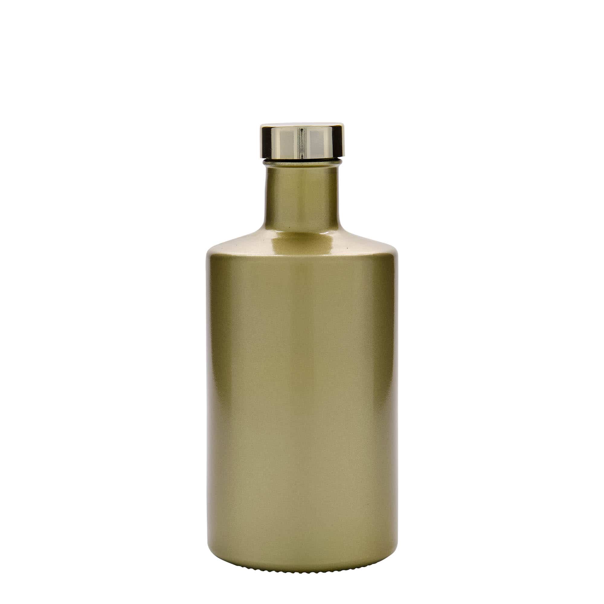 500 ml Garrafa de vidro 'Caroline', dourada, boca: GPI 33