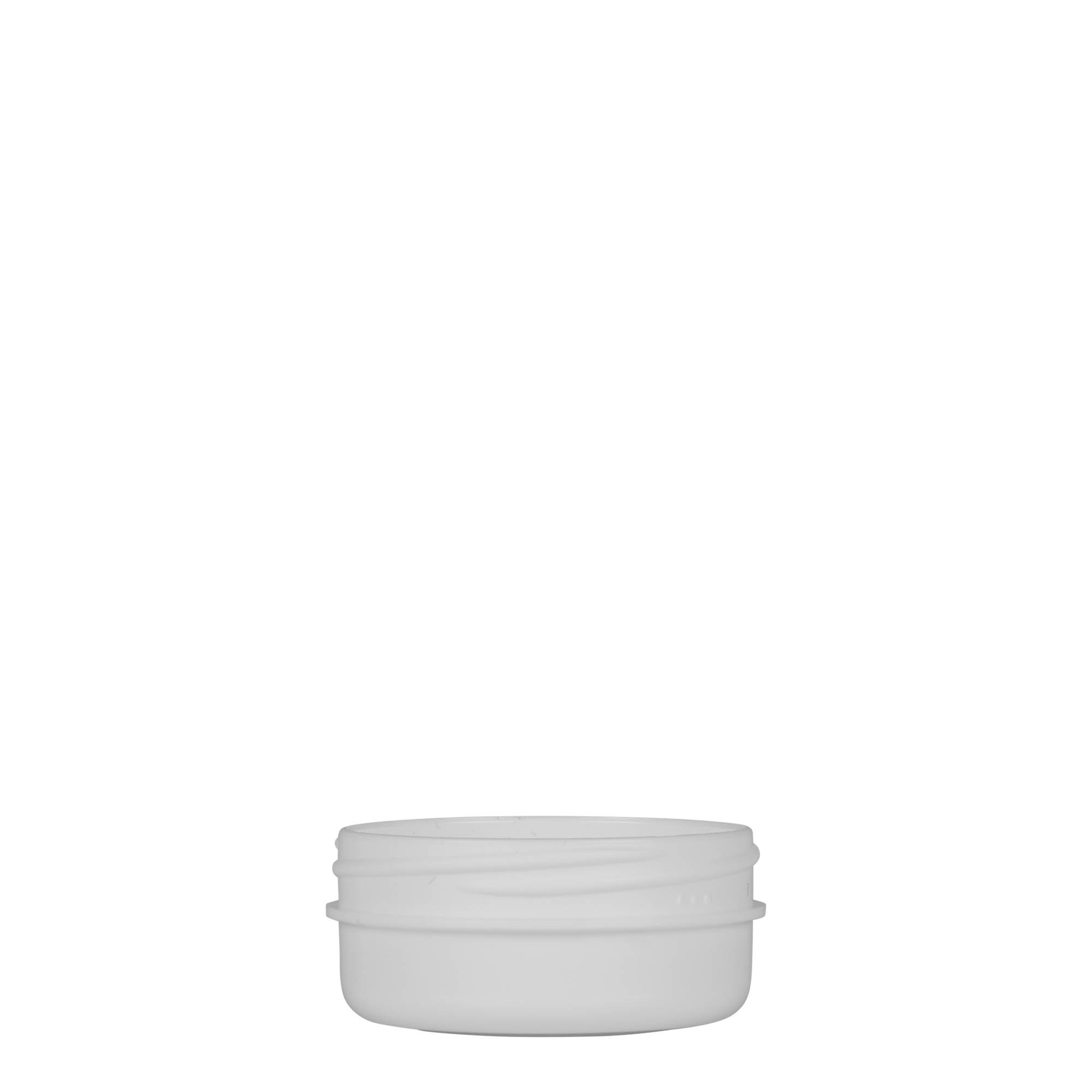 12 ml frasco de plástico 'White Line', PP, branco, abertura: tampa de rosca