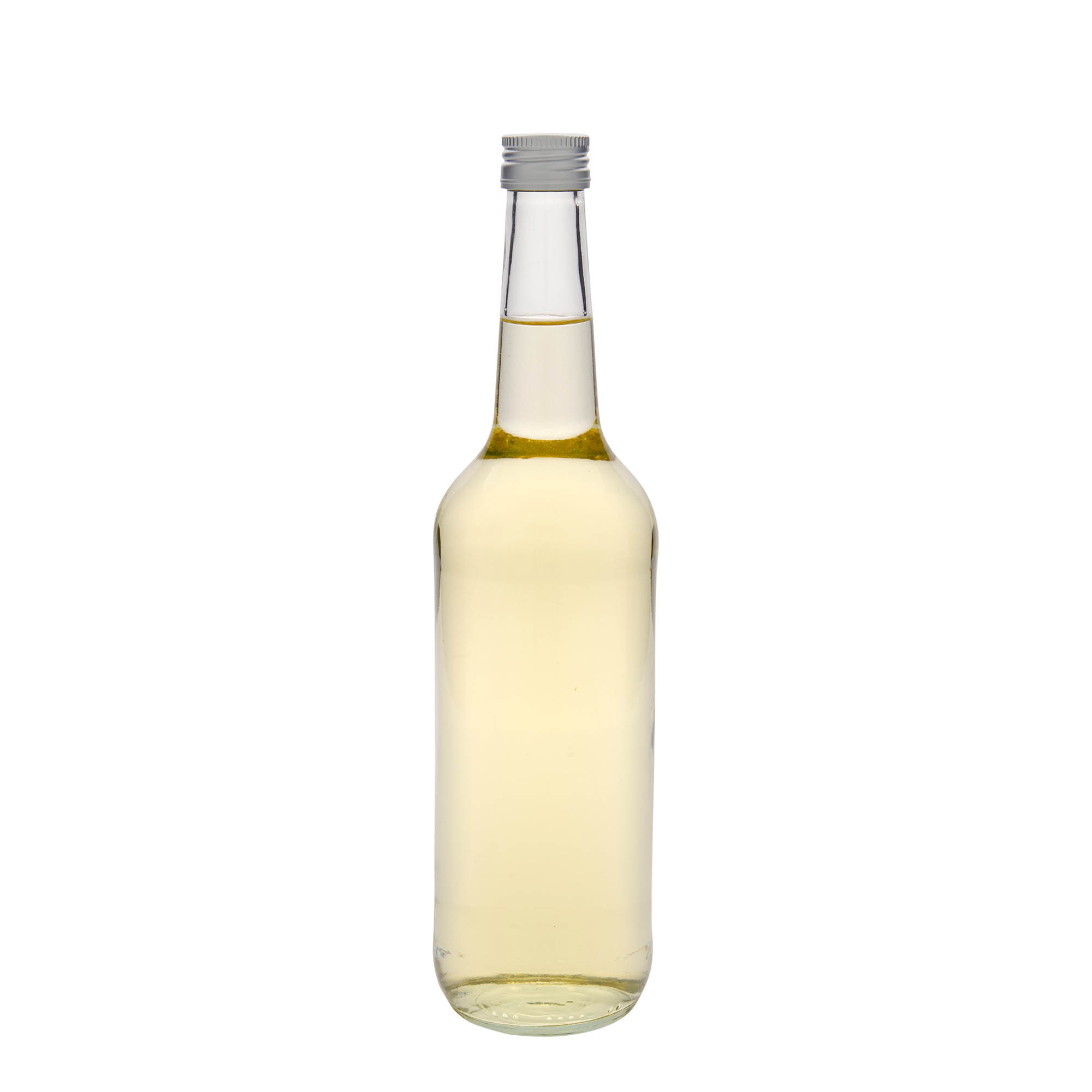 Garrafa de vidro de 700 ml, pescoço direito, boca: PP 28 Garrafa de vidro de 700 ml, pescoço direito, boca: PP 28