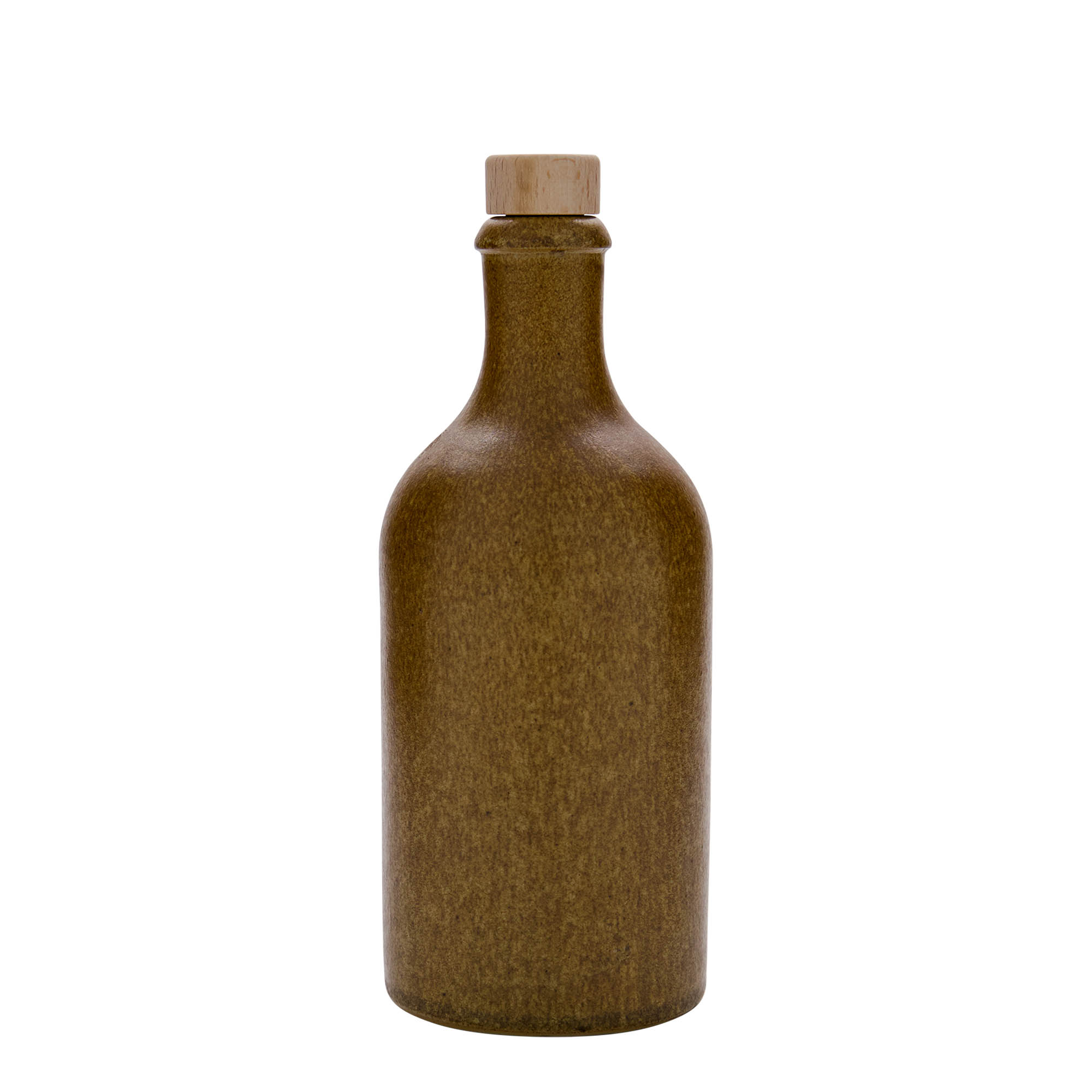 Jarro de barro 500 ml, grés, castanho-cristal, boca: cortiça Jarro de barro 500 ml, grés, castanho-cristal, boca: cortiça