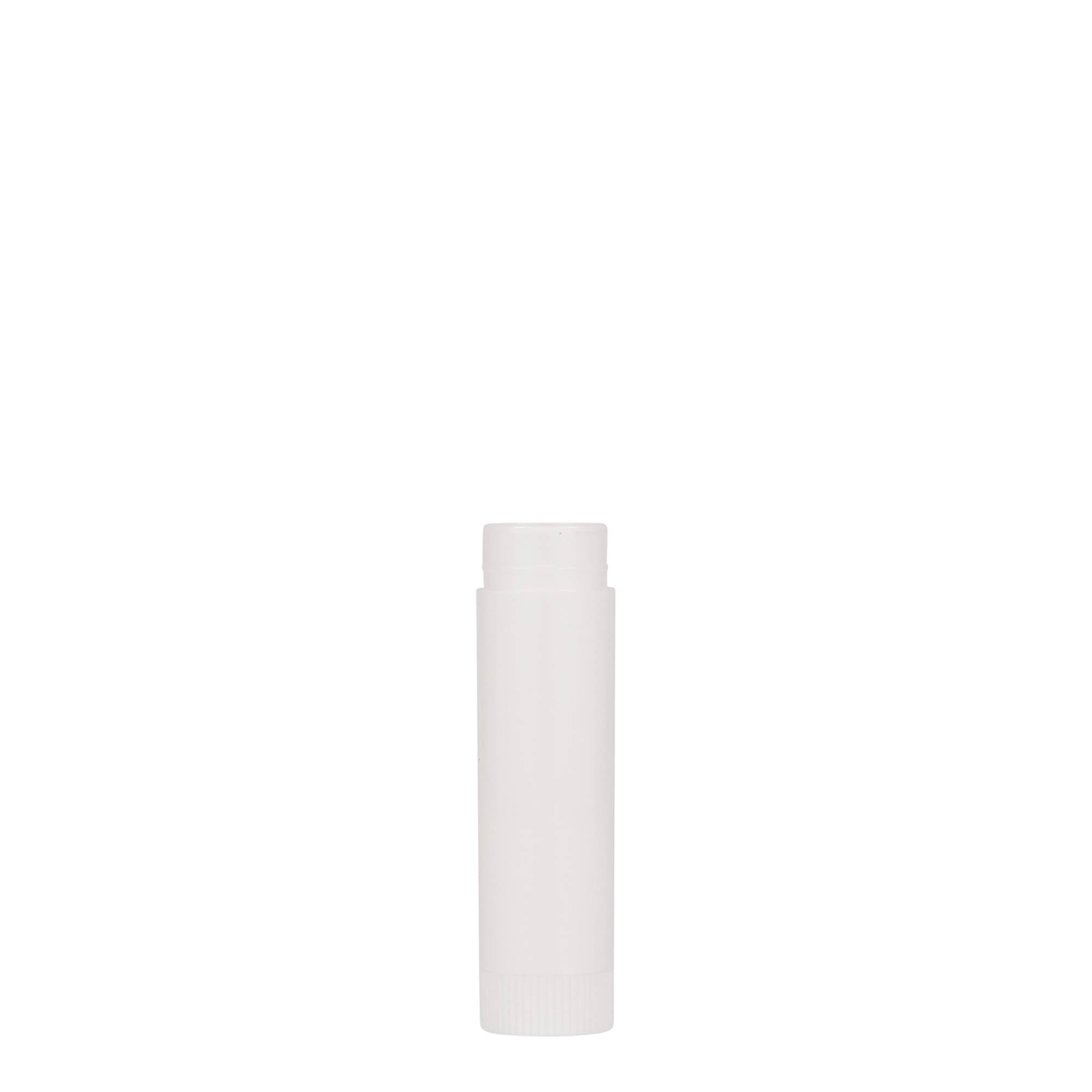 Cápsula de batom de 6 ml, plástico PP, branca Cápsula de batom de 6 ml, plástico PP, branca
