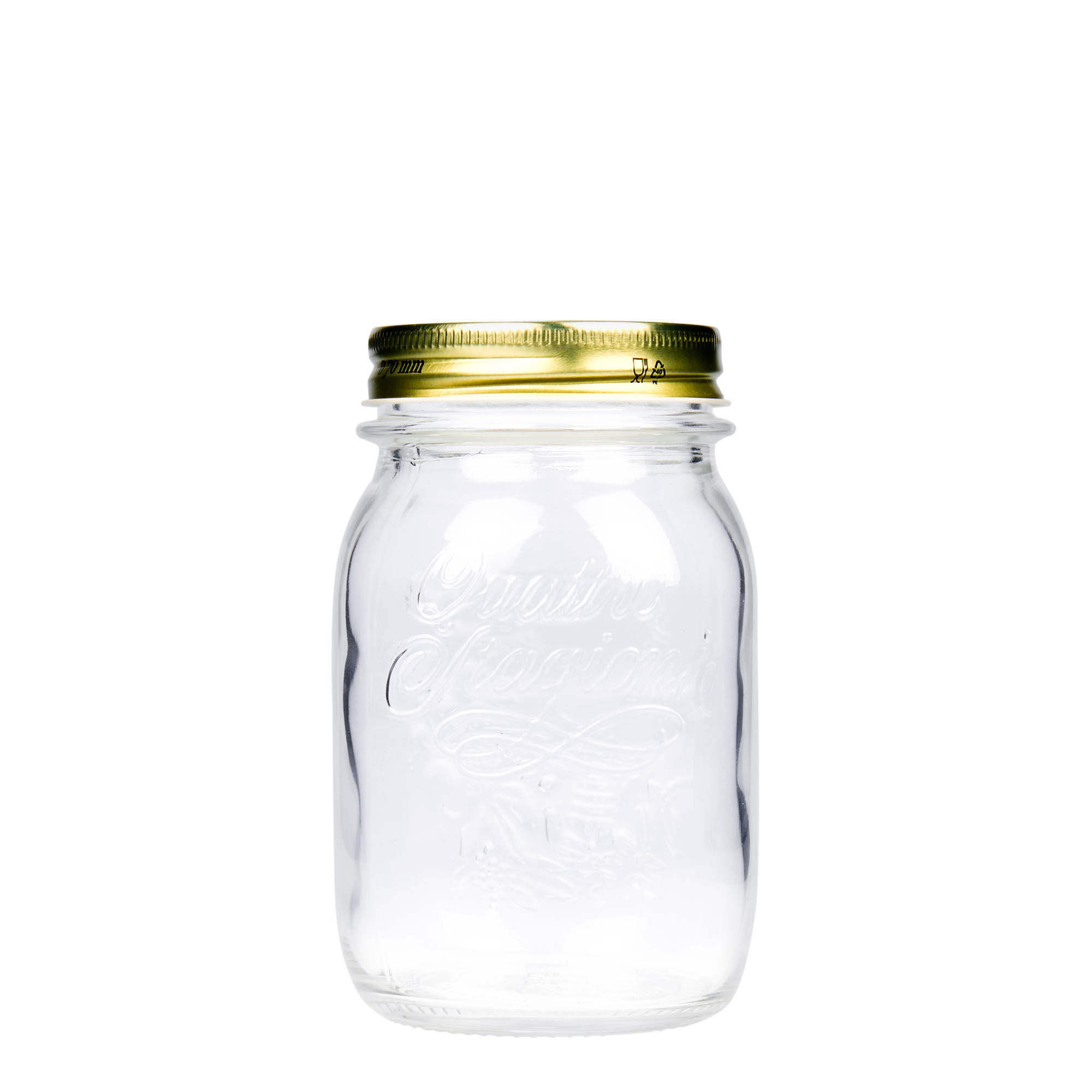Frasco de vidro de 500 ml 'Quattro Stagioni', abertura: tampa de rosca Frasco de vidro de 500 ml 'Quattro Stagioni', abertura: tampa de rosca