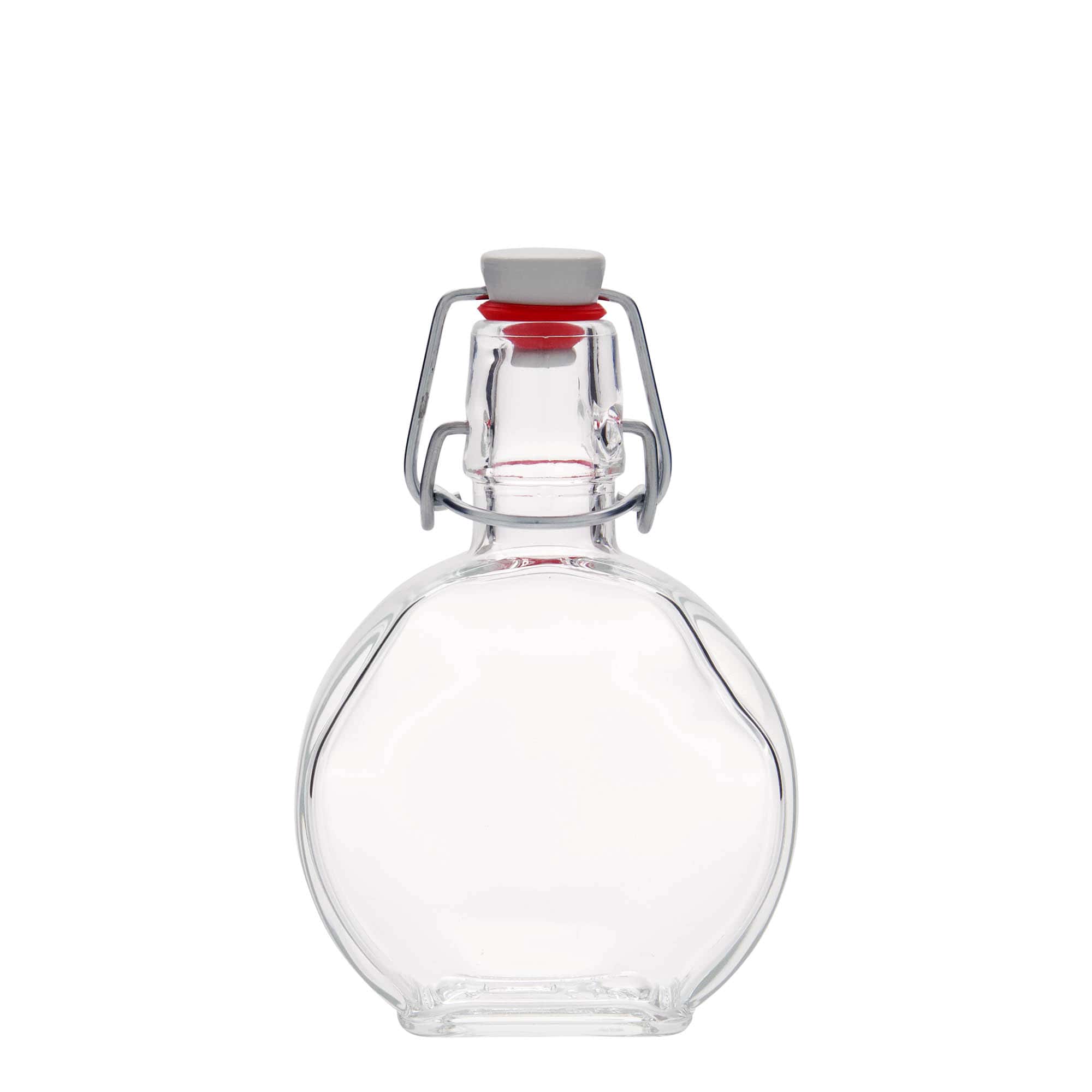 Frasco de vidro de 200 ml 'Sensatione', retangular, boca: fecho de mola
