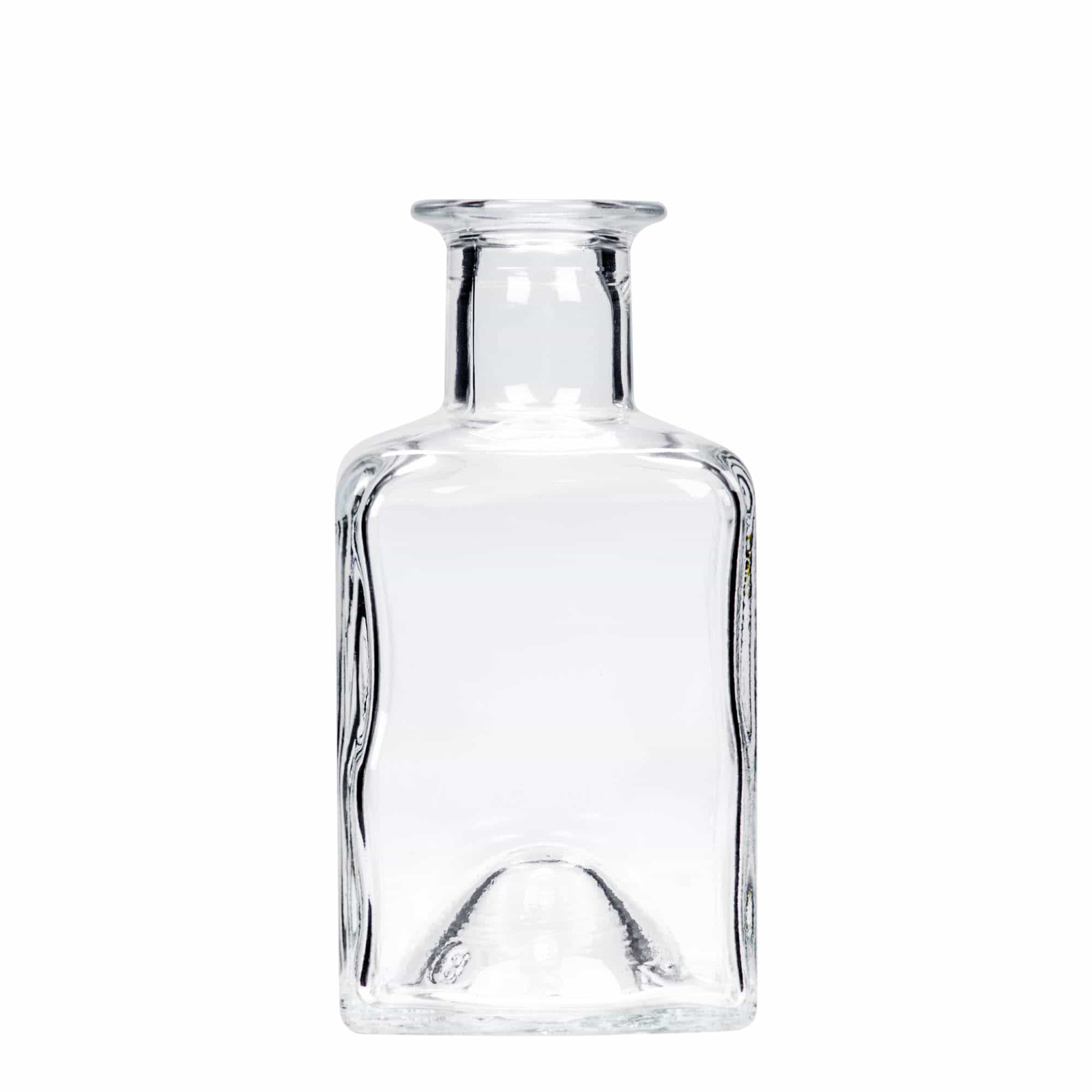 200 ml Garrafa de vidro 'Kubica', quadrada, boca: Cortiça 200 ml Garrafa de vidro 'Kubica', quadrada, boca: Cortiça