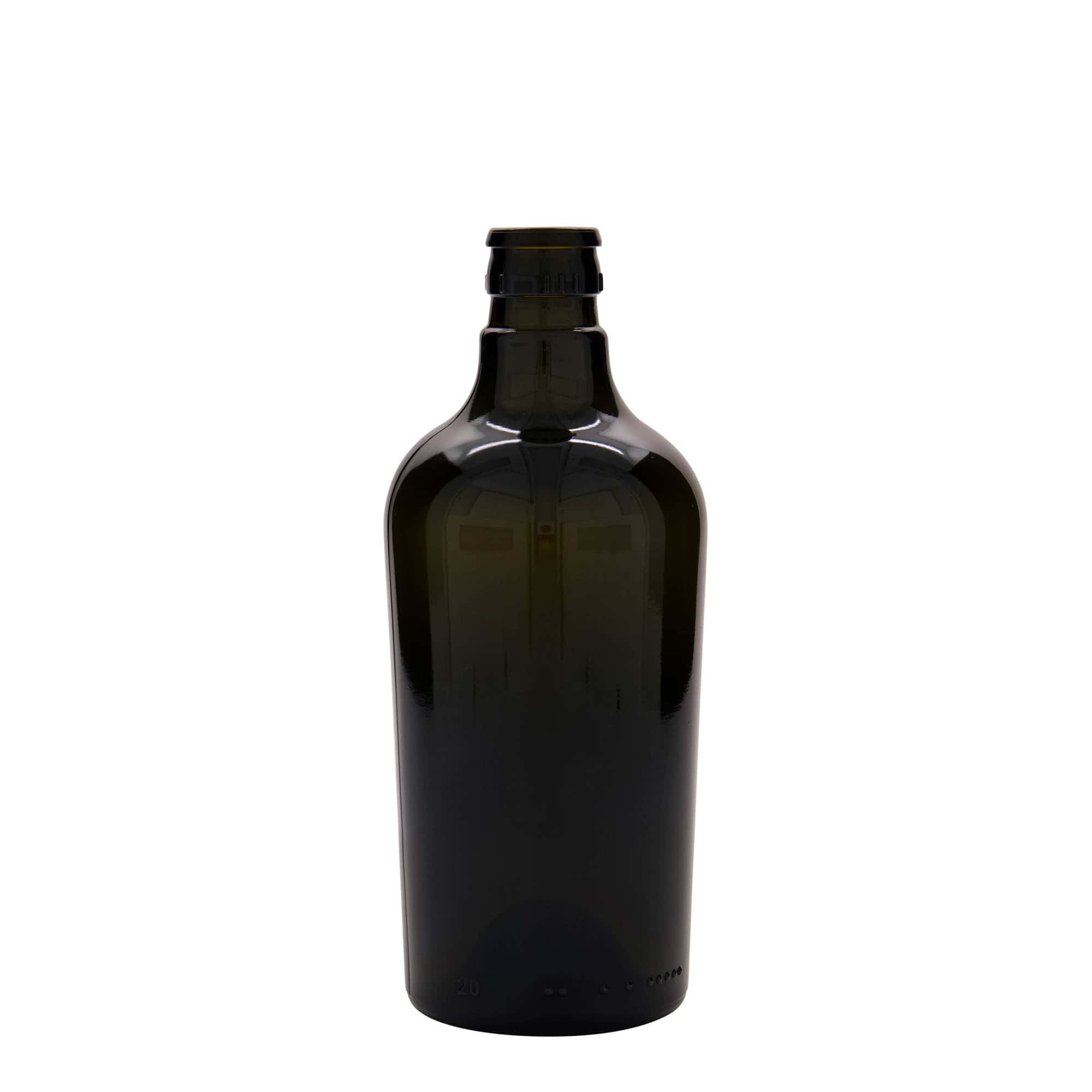Frasco de vinagre/óleo 'Oleum' 500 ml, vidro, verde antigo, bocal: DOP