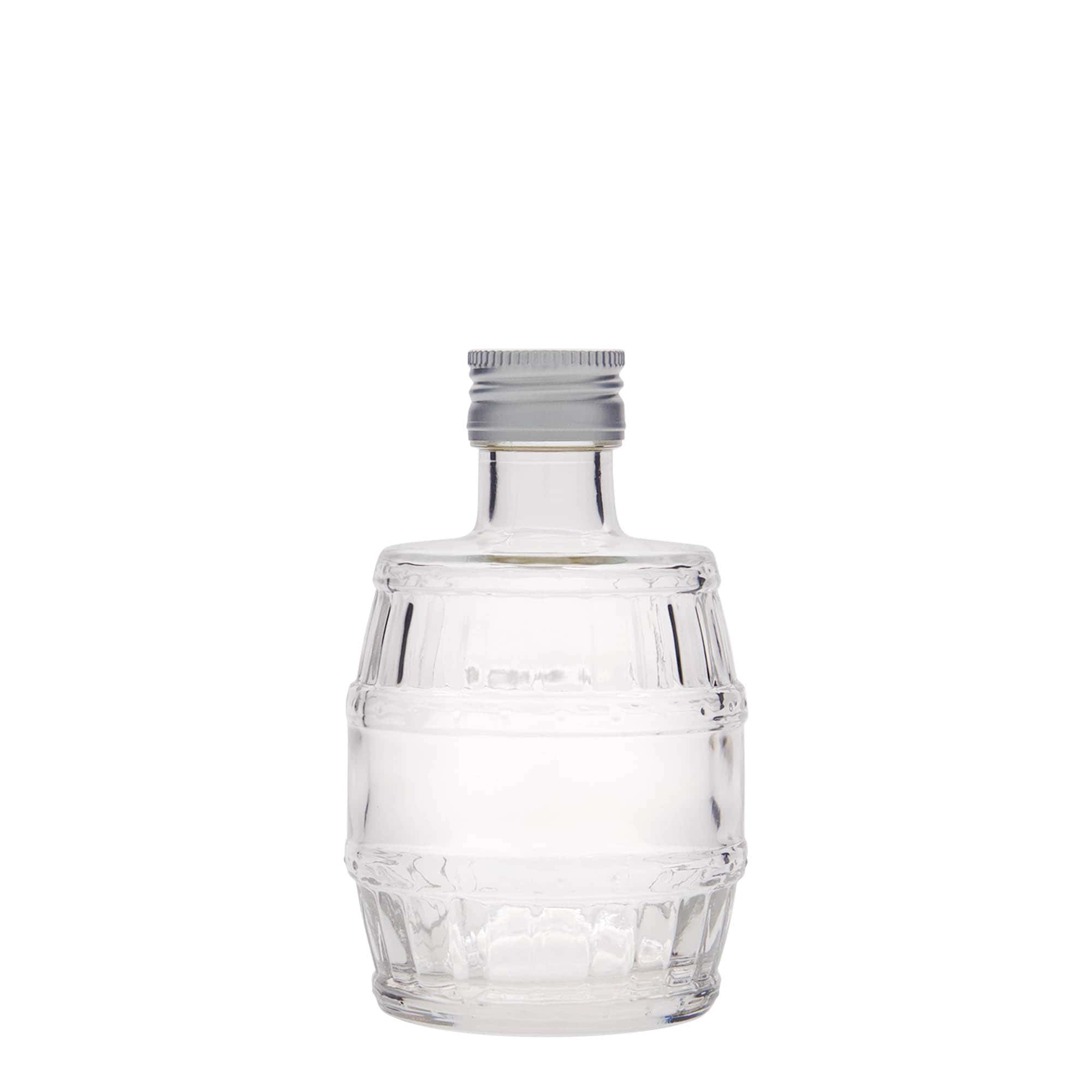 Frasco de vidro de 200 ml 'Barril', boca: PP 28