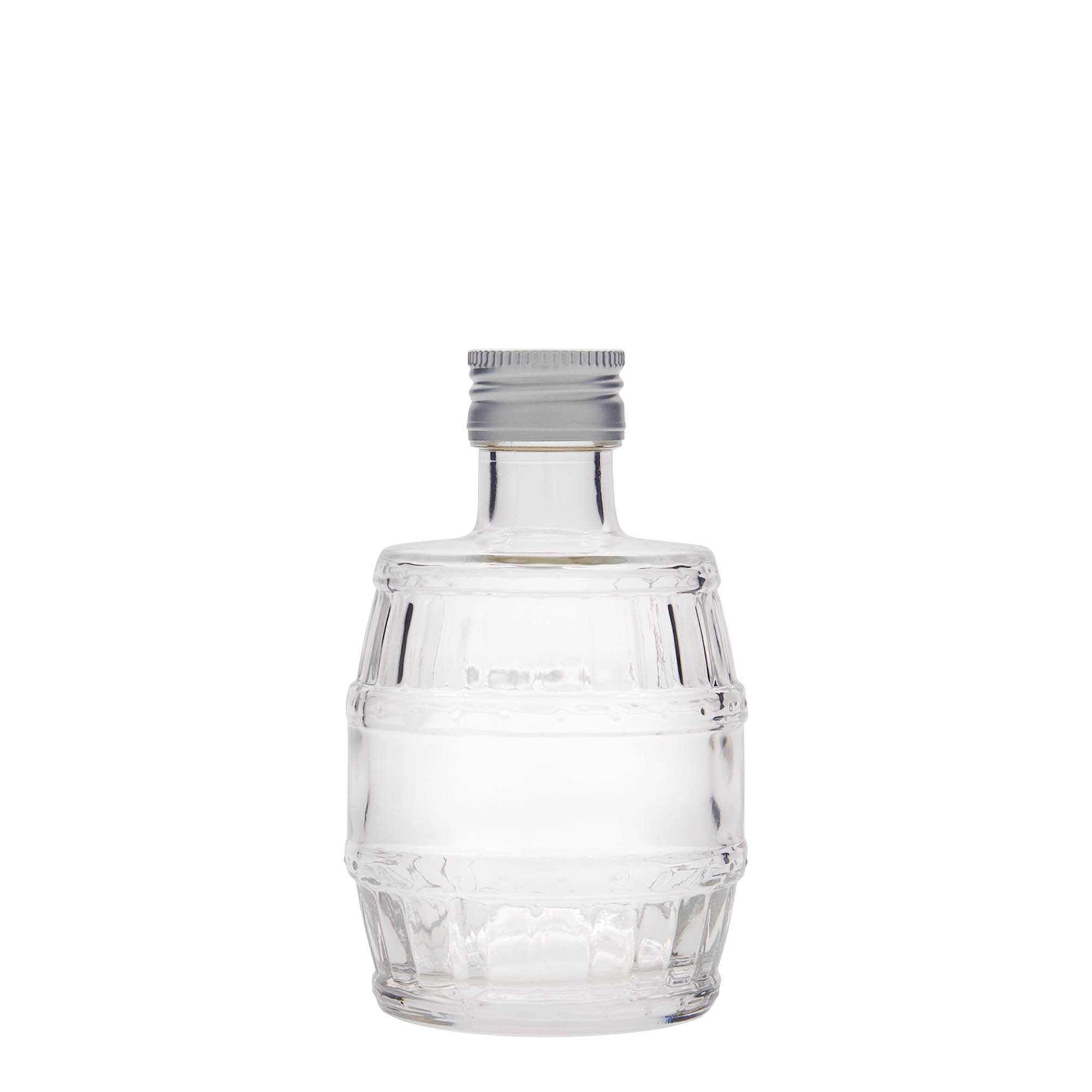 Frasco de vidro de 200 ml 'Barril', boca: PP 28 Frasco de vidro de 200 ml 'Barril', boca: PP 28