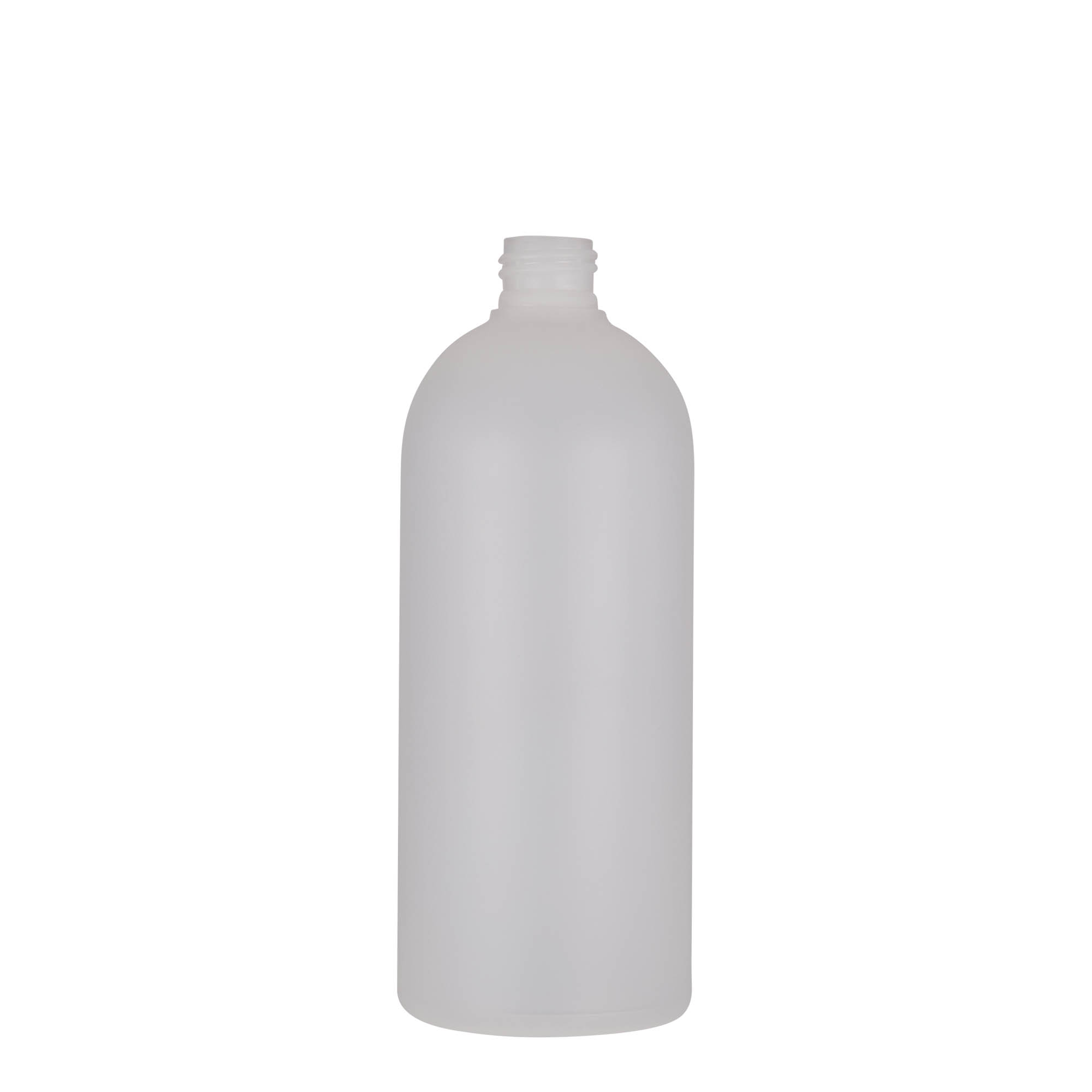 Frasco de plástico de 500 ml 'Tuffy', HDPE, natural, boca: 24/410