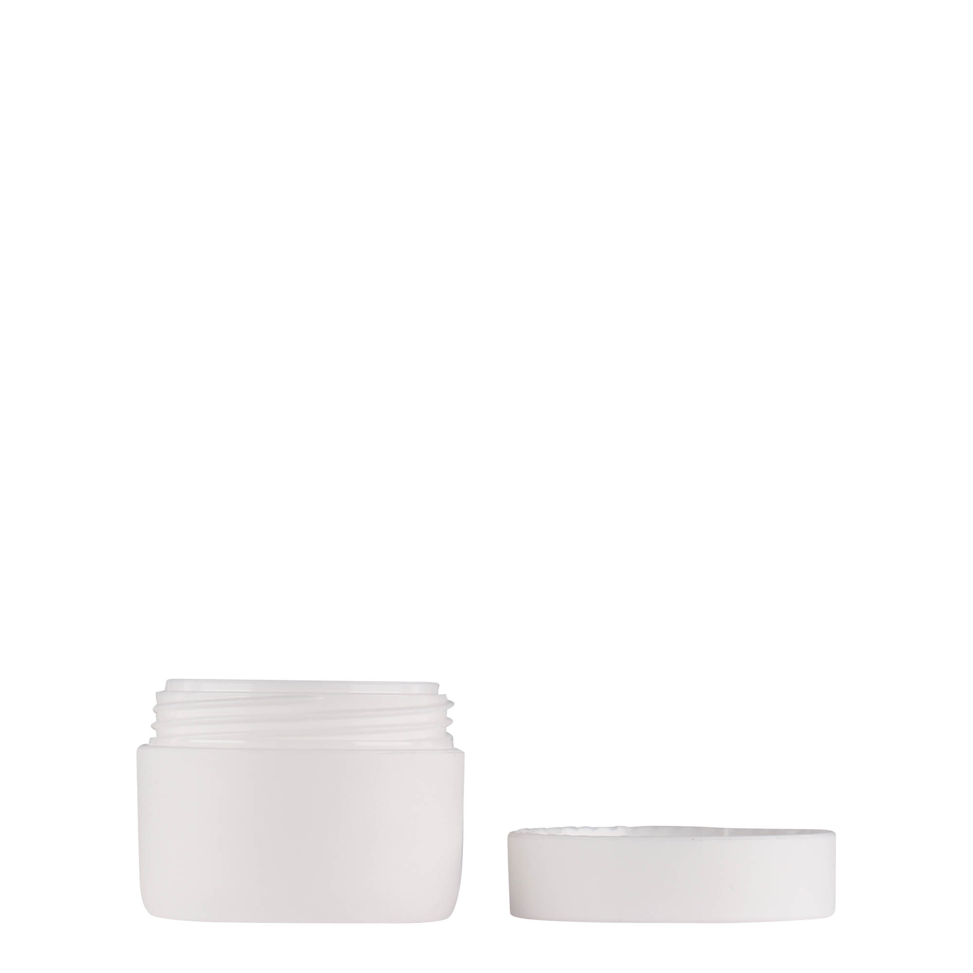 10 ml frasco de plástico 'Antonella', PP, branco, boca: tampa de rosca