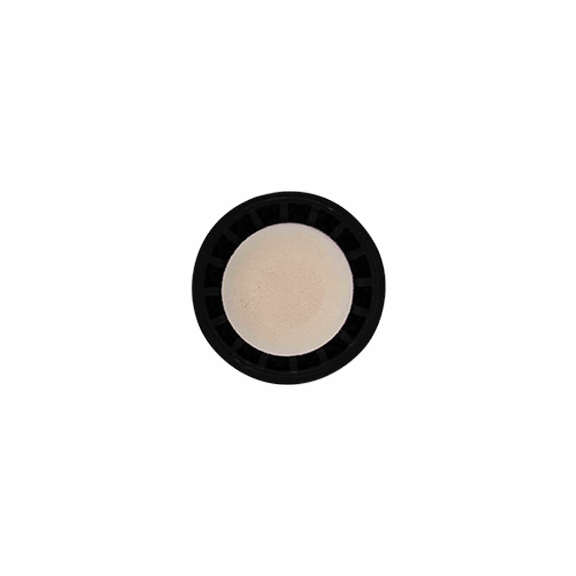 Rolha de pega 19 mm, plástico, dourada, para boca: rolha