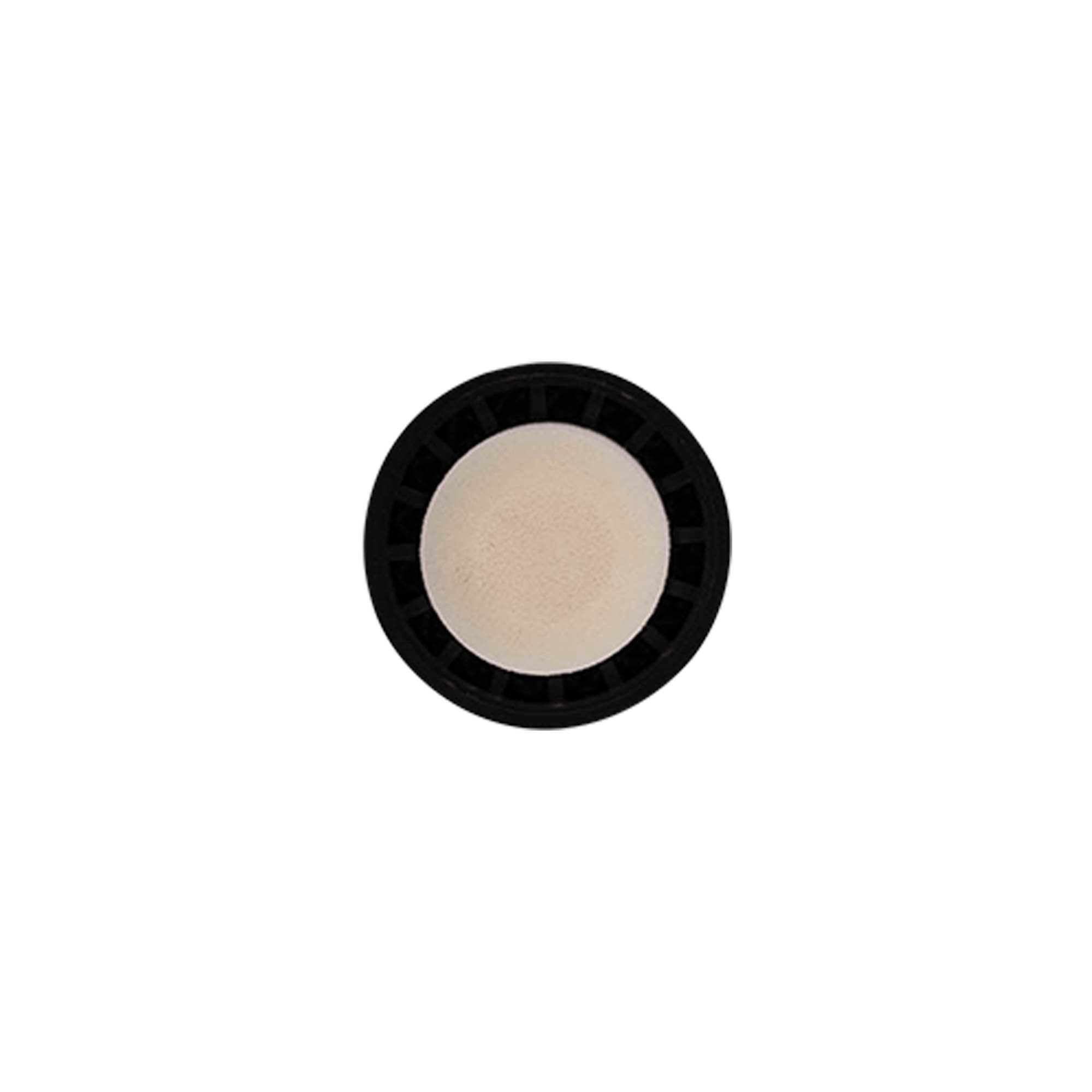 Rolha de pega 19 mm, plástico, dourada, para boca: rolha