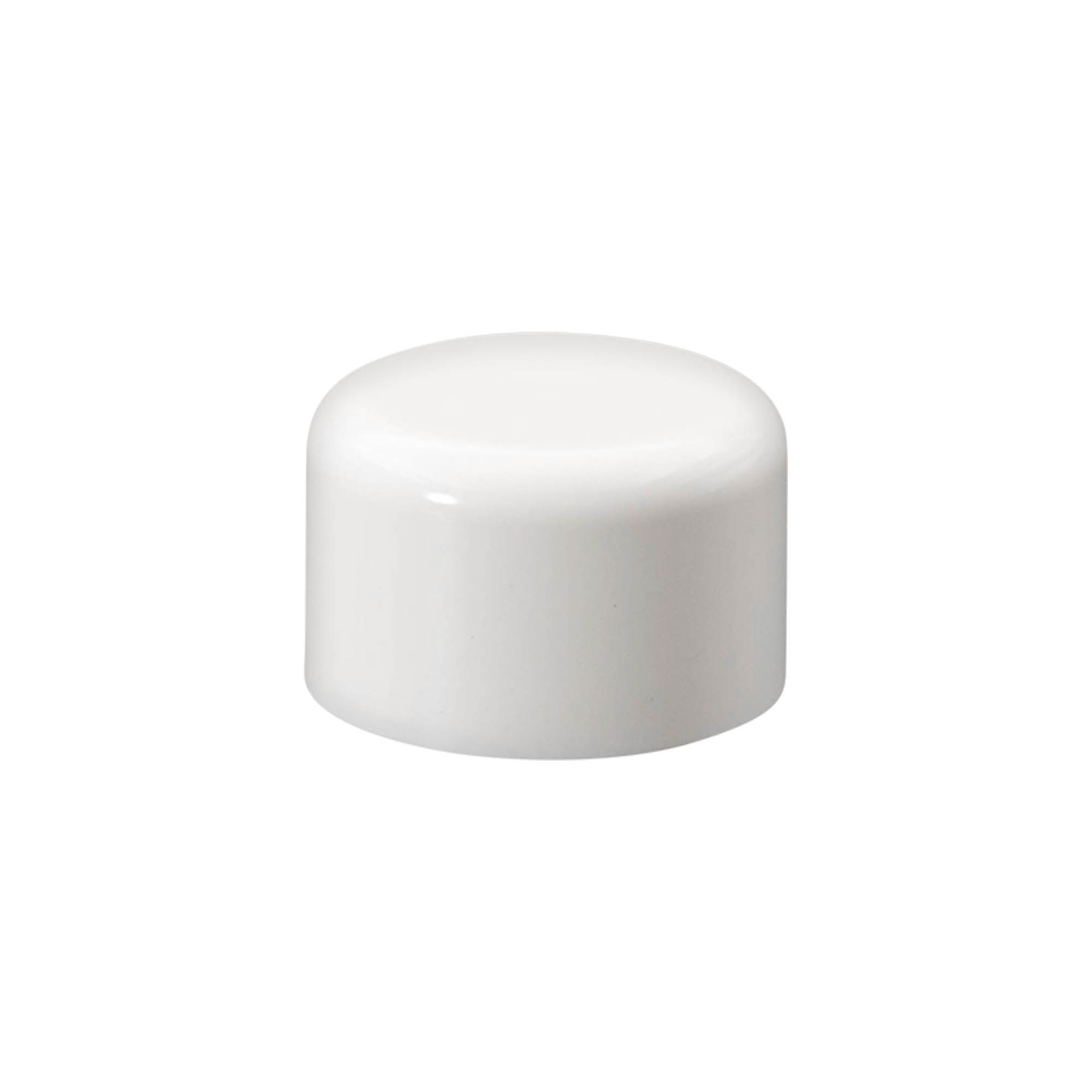 Tampa de rosca para frasco redondo com inserto de seringa, plástico PE, branco, para bocal: DIN 18 Tampa de rosca para frasco redondo com inserto de seringa, plástico PE, branco, para bocal: DIN 18