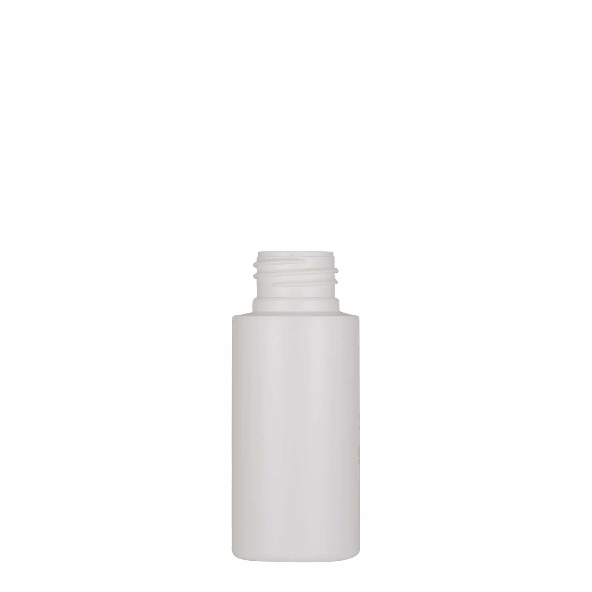 Frasco de plástico de 50 ml 'Pipe', HDPE verde, branco, bocal: 24/410