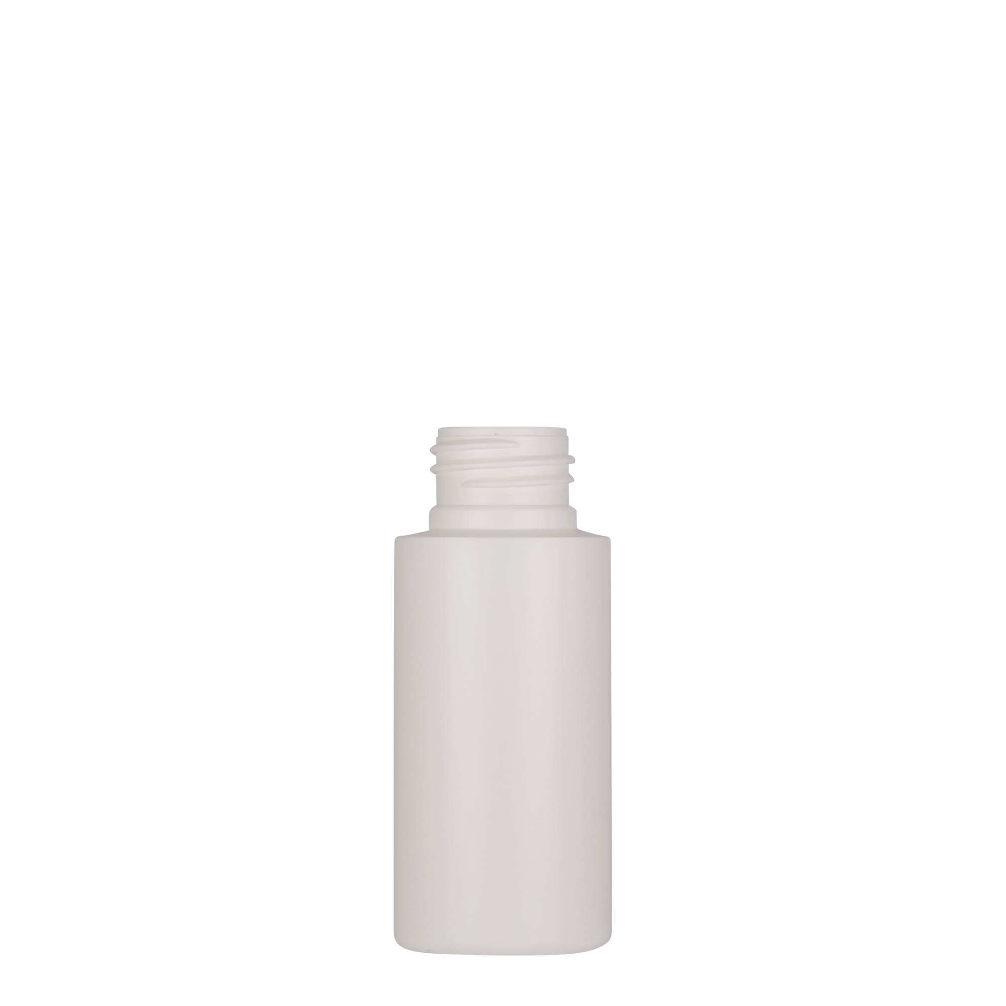 Frasco de plástico de 50 ml 'Pipe', HDPE verde, branco, bocal: 24/410 Frasco de plástico de 50 ml 'Pipe', HDPE verde, branco, bocal: 24/410