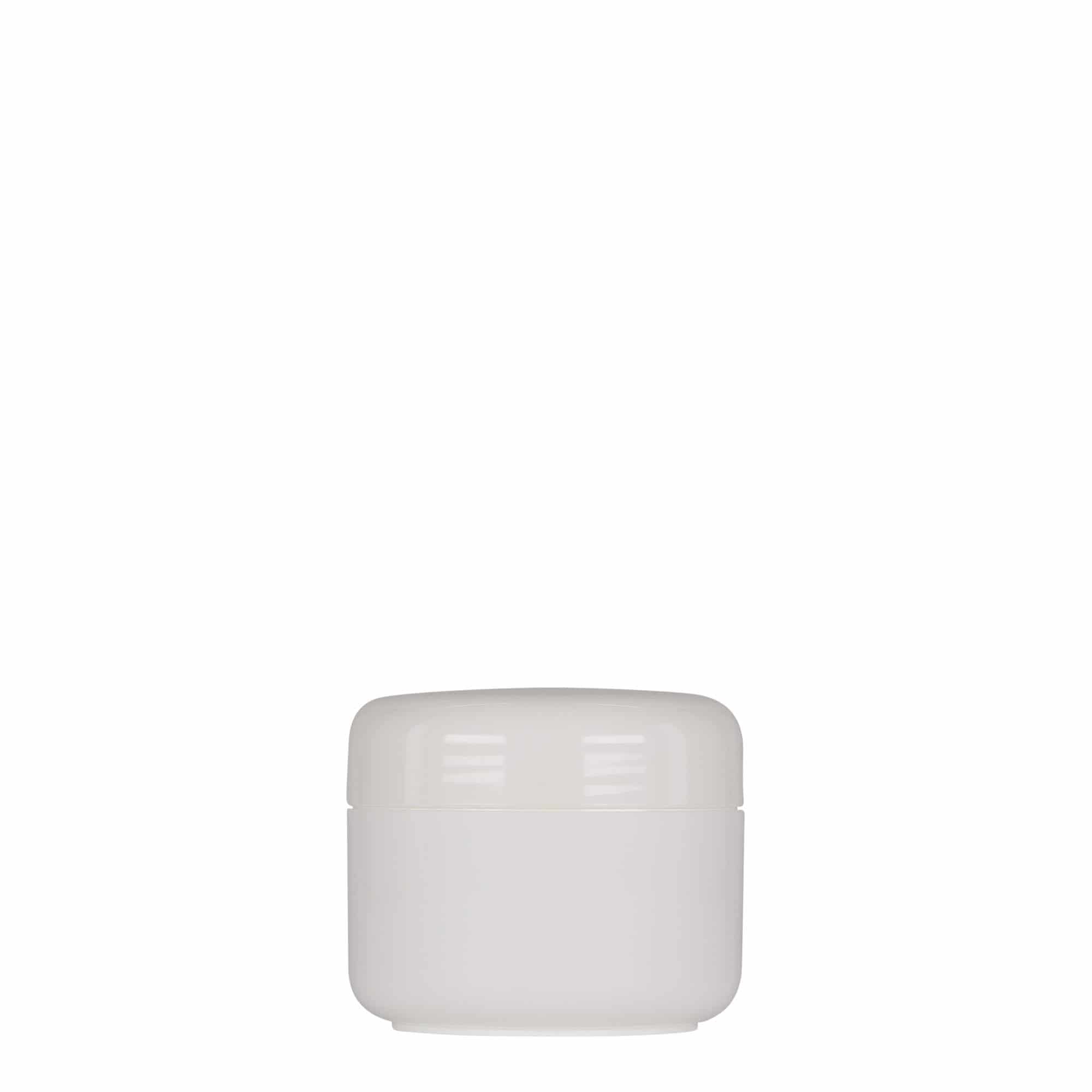 50 ml frasco de plástico 'Bianca', PP, branco, abertura: tampa de rosca