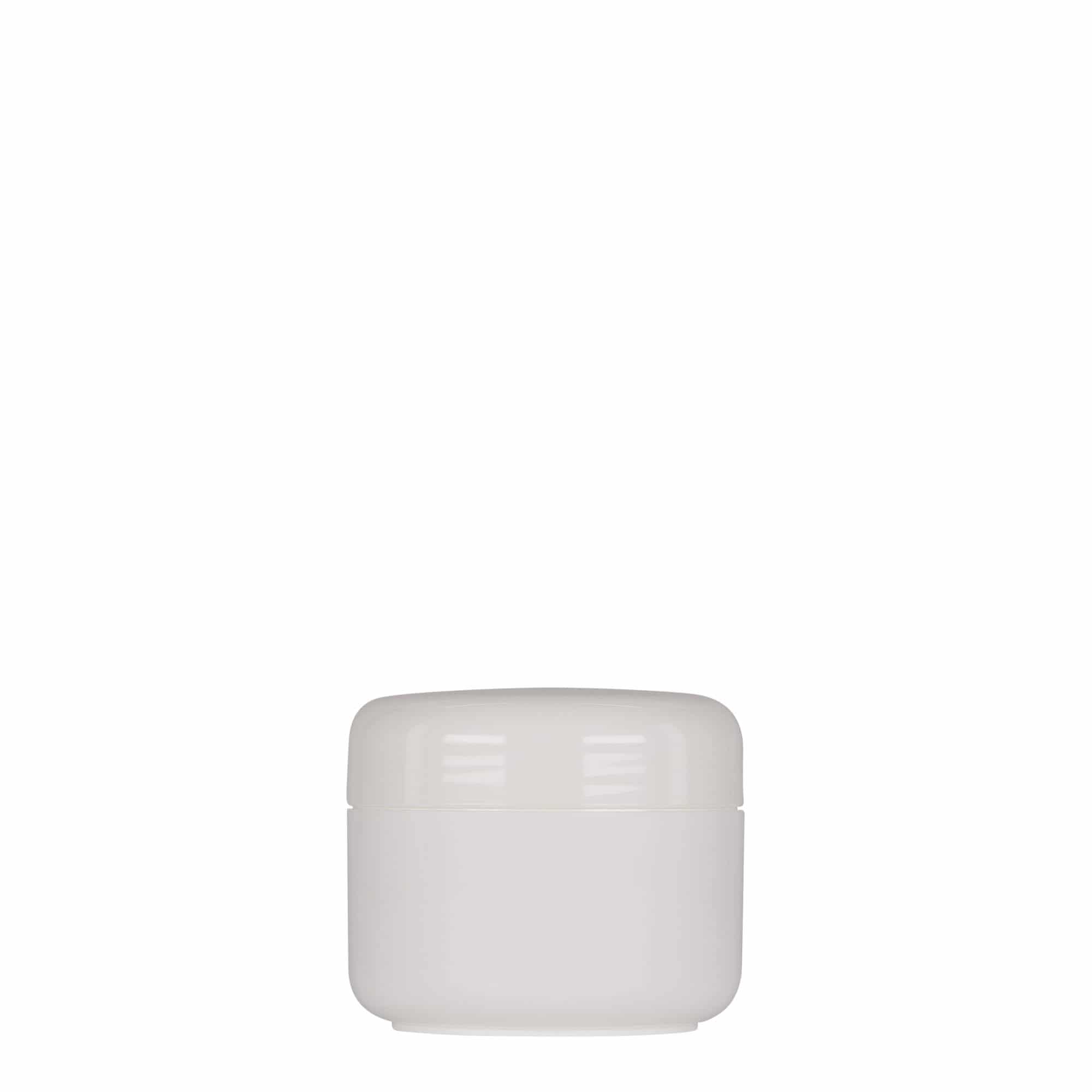 50 ml frasco de plástico 'Bianca', PP, branco, abertura: tampa de rosca