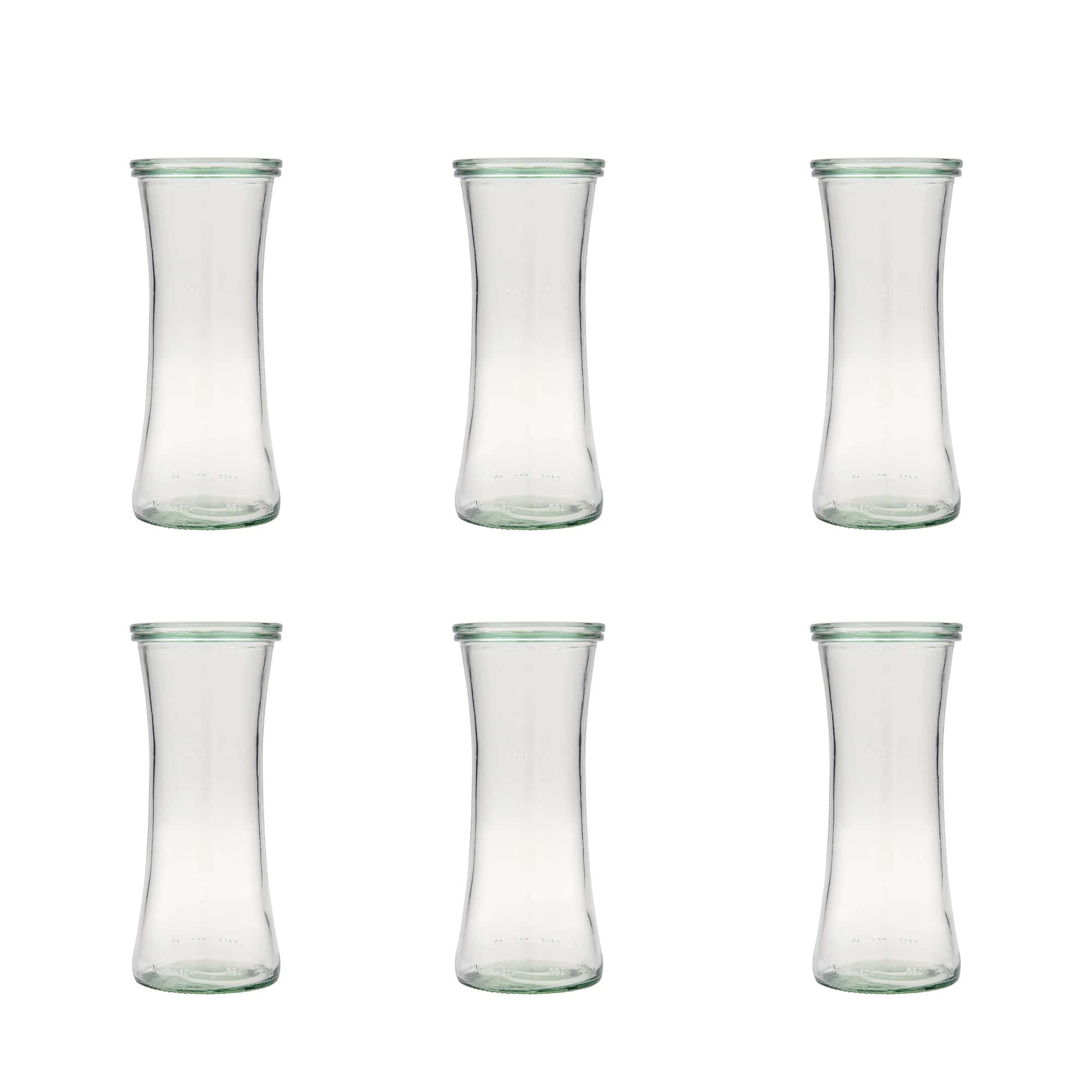 6x 730 ml frasco gourmet WECK com tampa de vidro RR 80