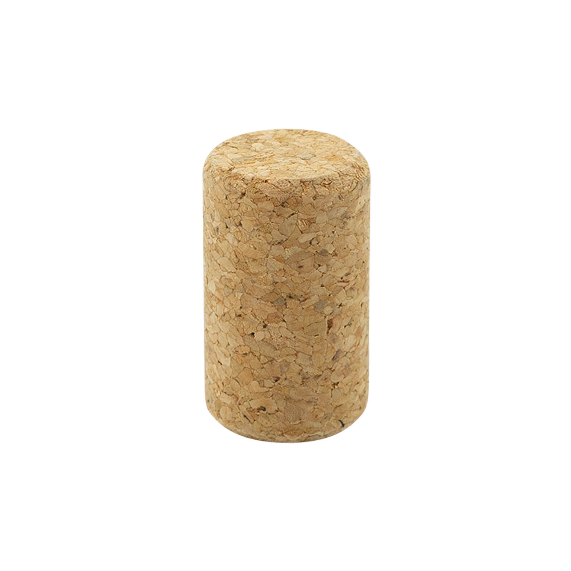 Rolha de vinho 22,5 mm, rolha prensada, bege, para gargalo: rolha