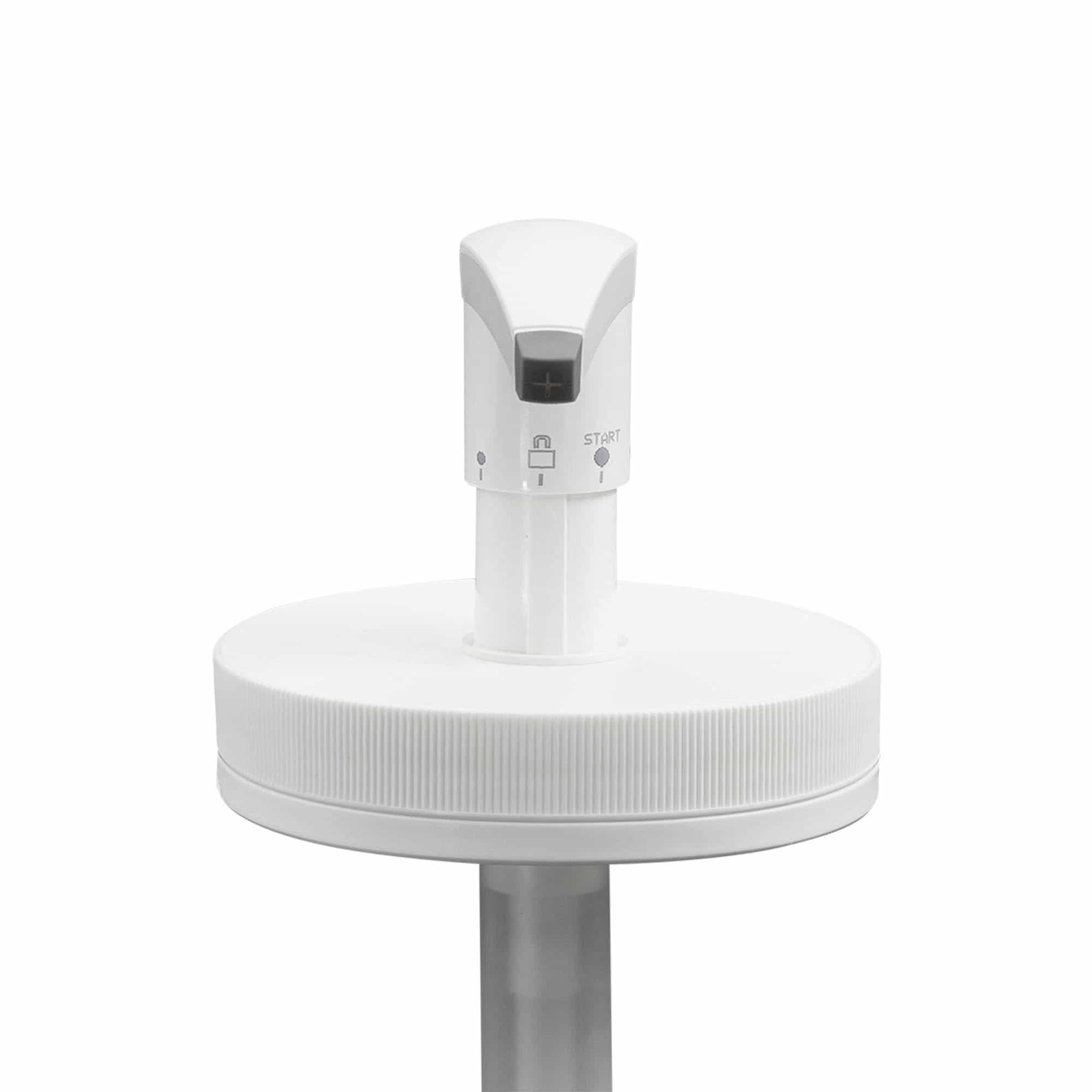 Tampa para frasco de 1240 ml, 'Securibox', plástico PE, branco, para boca: Tampa de rosca Tampa para frasco de 1240 ml, 'Securibox', plástico PE, branco, para boca: Tampa de rosca